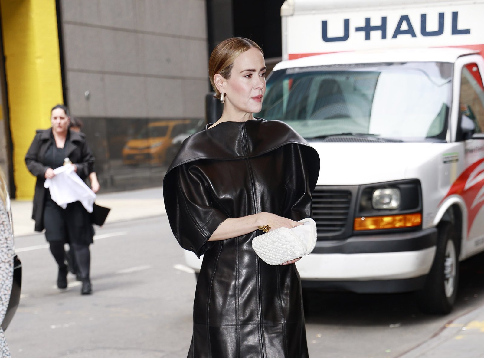 Sarah Paulson Stuns in Bottega Veneta En Route to the 90th Annual Drama League Awards