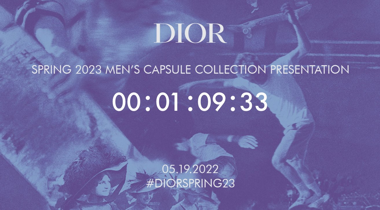 Livestream: Dior spring 2023 men’s capsule collection