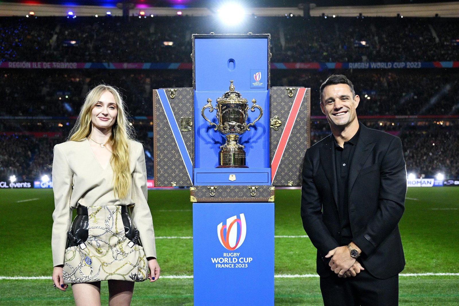 SOPHIE TUNER DAN CARTER LOUIS VUITTON RUGBY WORLD CUP FINAL