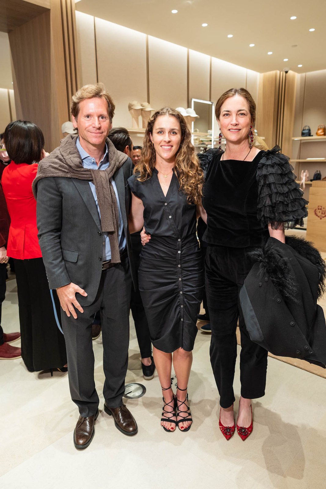 Trevor Traina, Elena McAllister and Alexis Traina