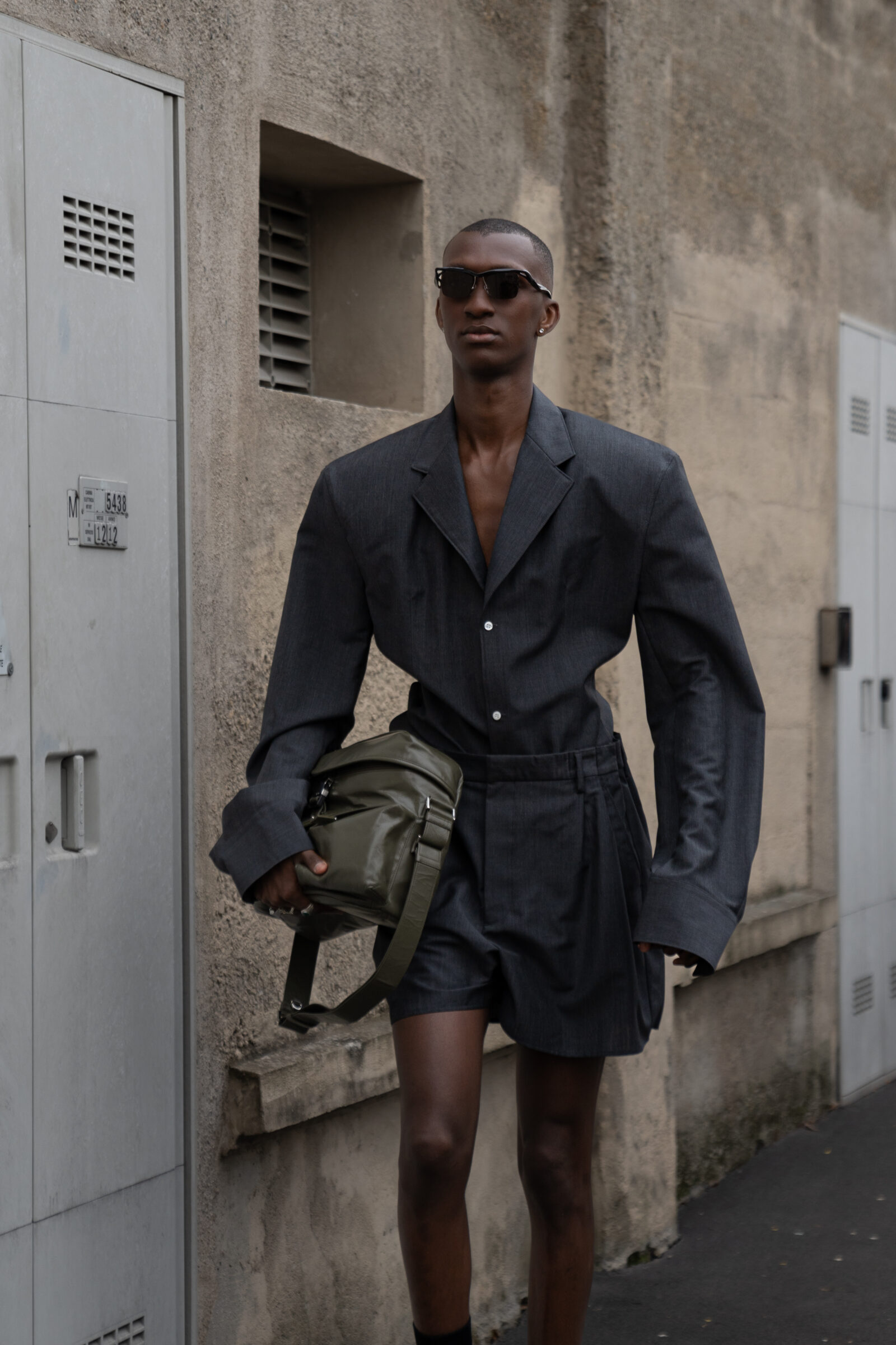 Alioune Badara Fall Alioune Badara Fall MFW FW2024 Prada Street Style