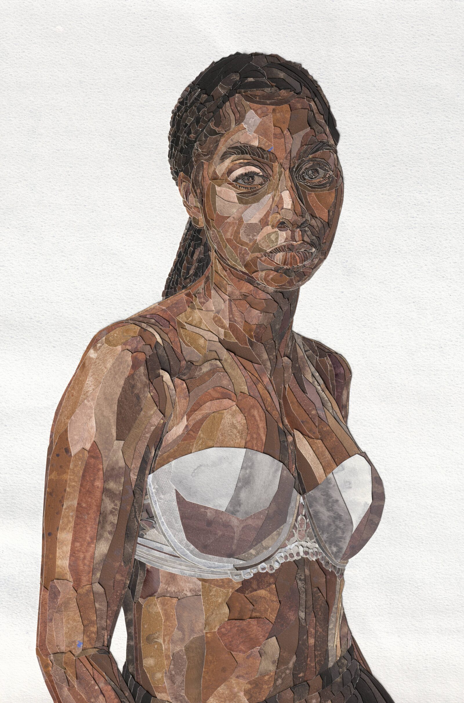 YoYo Lander, Countenance #5, 2022, stained, washed, and collaged watercolor paper on watercolor paper, courtesy of the artist. © YoYo Lander YoYo Lander, Countenance #5, 2022, stained, washed, and collaged watercolor paper on watercolor paper, courtesy of the artist. © YoYo Lander