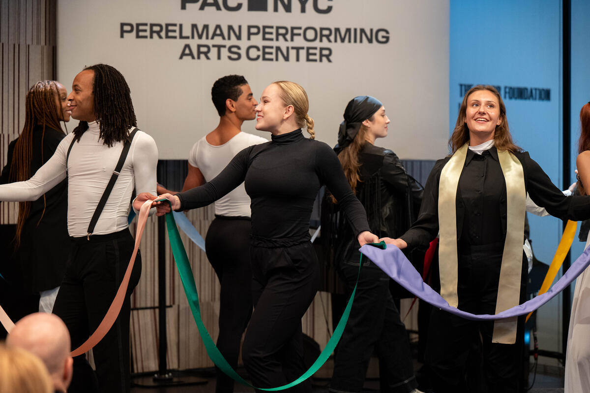 Members of Joffrey Ballet School perform at the opening event for Perelman Performing Arts Center, September 13, 2023, New York. Image: Craig Warga