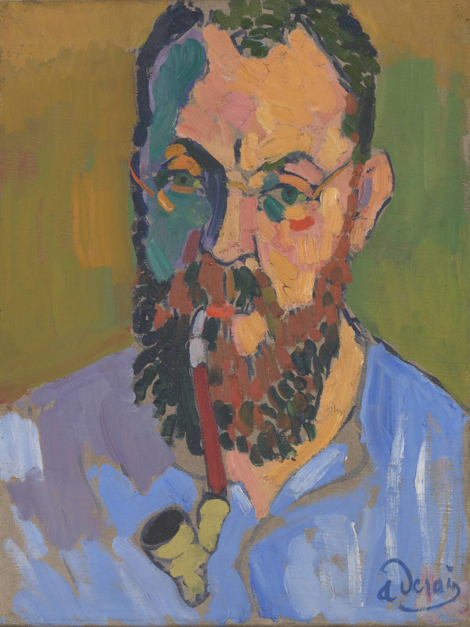 André Derain, Henri Matisse, 1905, oil on canvas, Tate, purchased 1958. © 2023 Artists Rights Society (ARS), New York / ADAGP, Paris