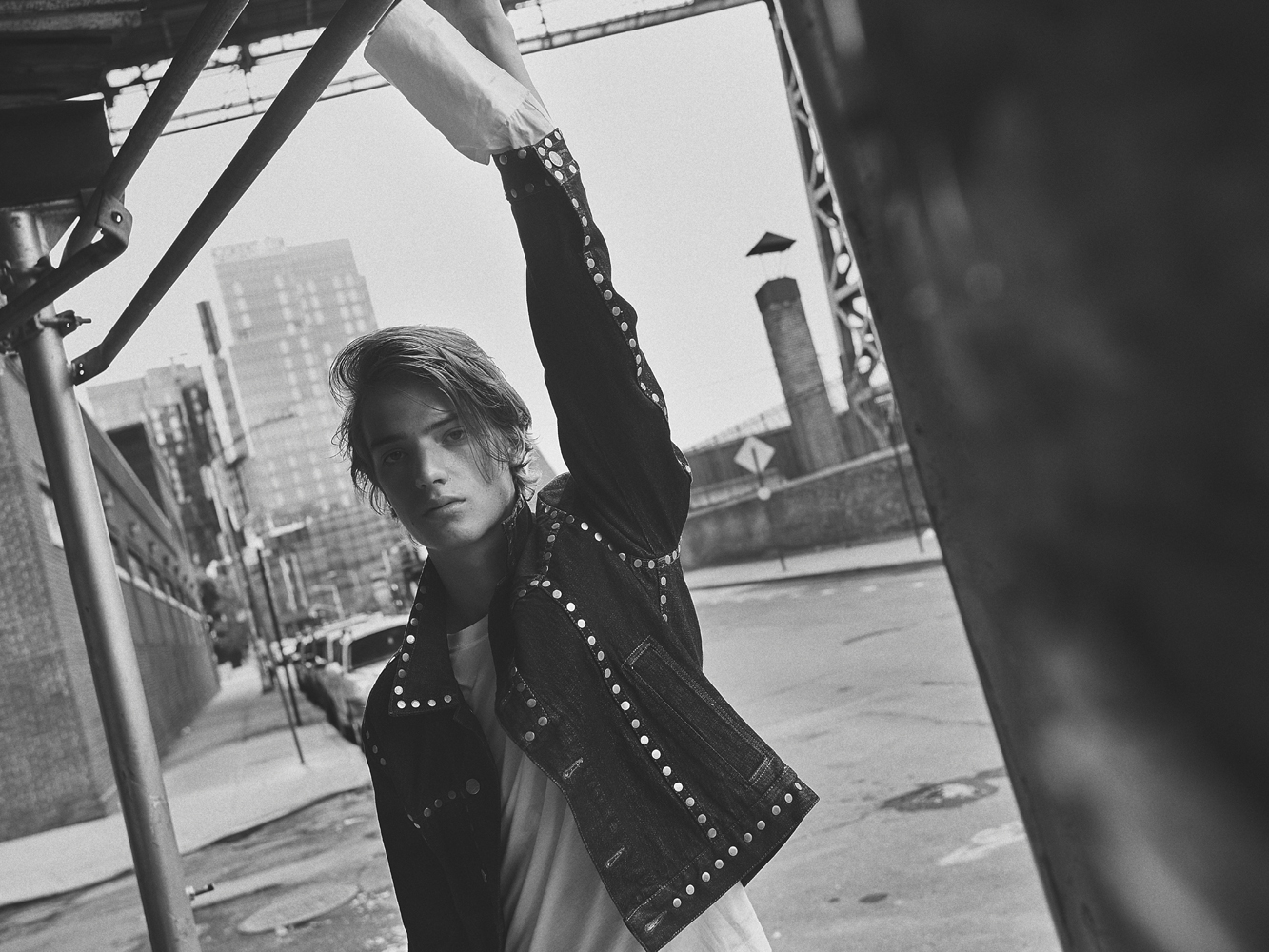 Jacket and shirt by DRIES VAN NOTEN
