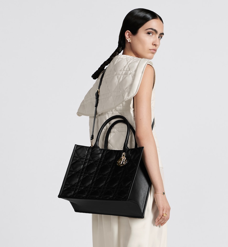 Sophistication on the Go: The Dior Book Tote in its grand large size, an epitome of modern luxury for every ensemble.