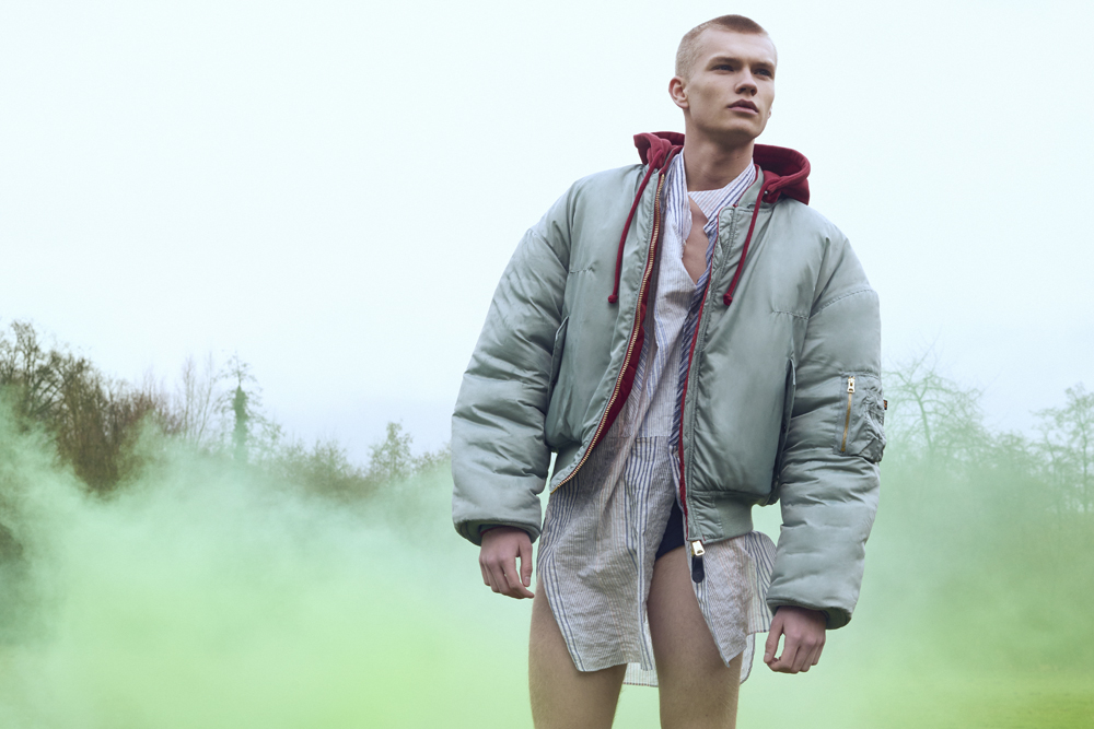 jacket by VETEMENTS, shirt by LOEWE