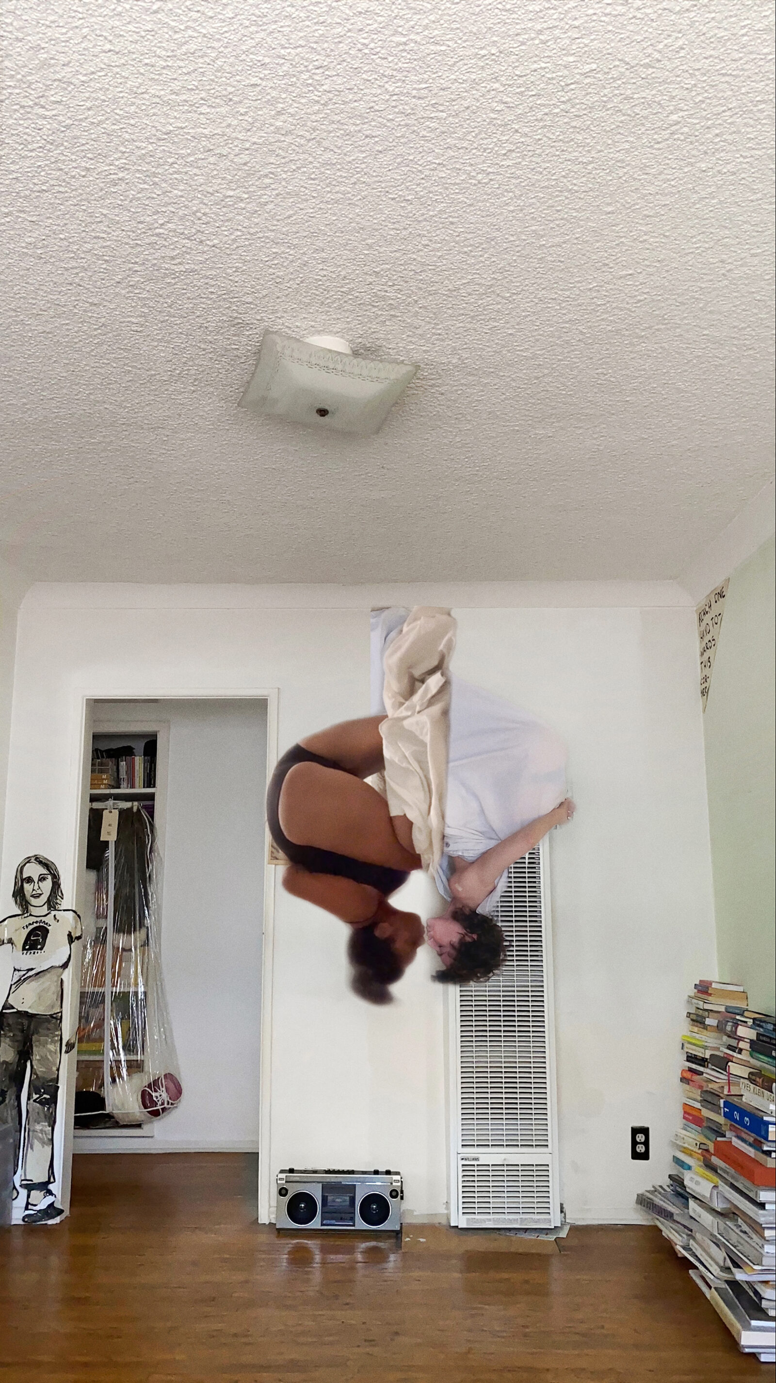 Miranda July July and @nitegallery (Amanda Medina) in F.A.M.I.L.Y. Kiss, 2024 Still from video Courtesy of Miranda July Studio