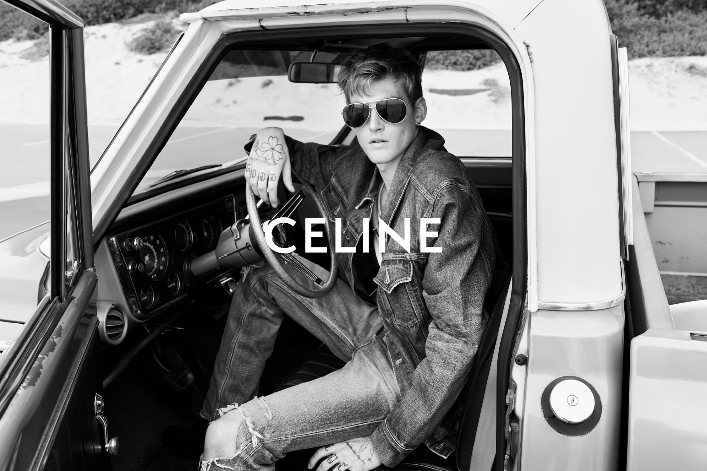 Presley Gerber stars in the new Celine fragrance campaign, Eau de Californie