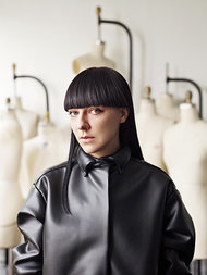 Baumeister in her studio.