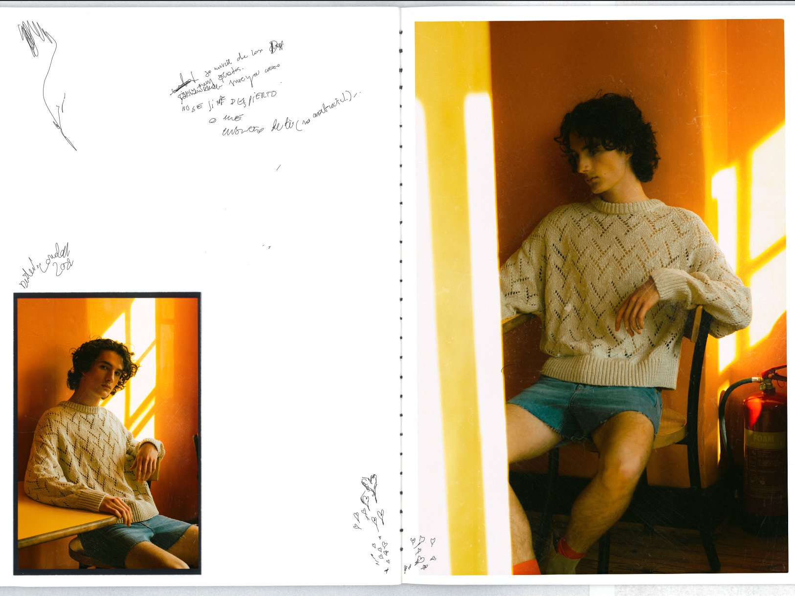 Sweater by DRIES VAN NOTEN, trousers by LEVI'S Sweater by DRIES VAN NOTEN, trousers by LEVI