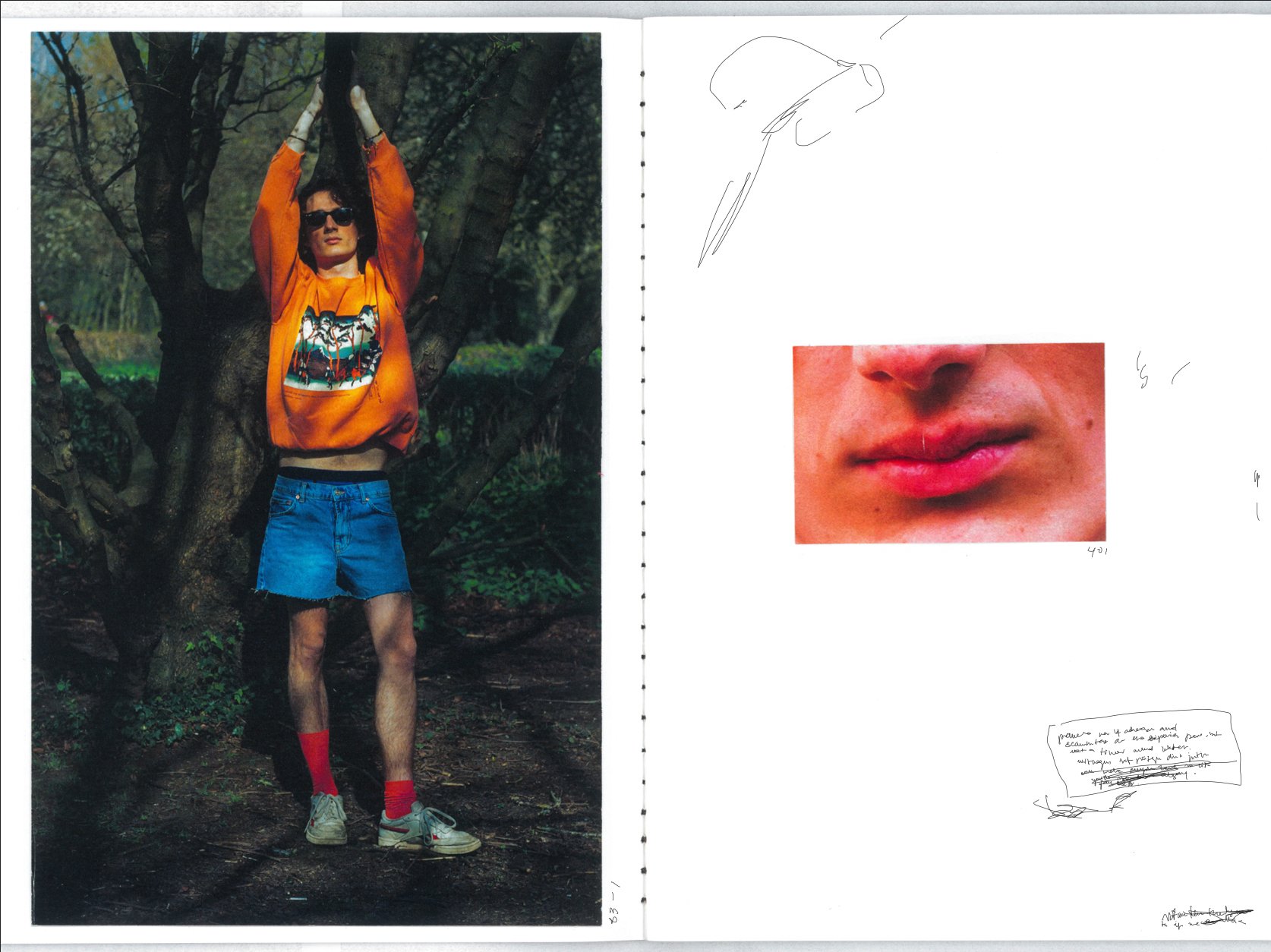 Top by MUSEE D'ART, denim by LEVI'S, trainers by REEBOK, sunglasses, RAY-BAN Top by MUSEE D