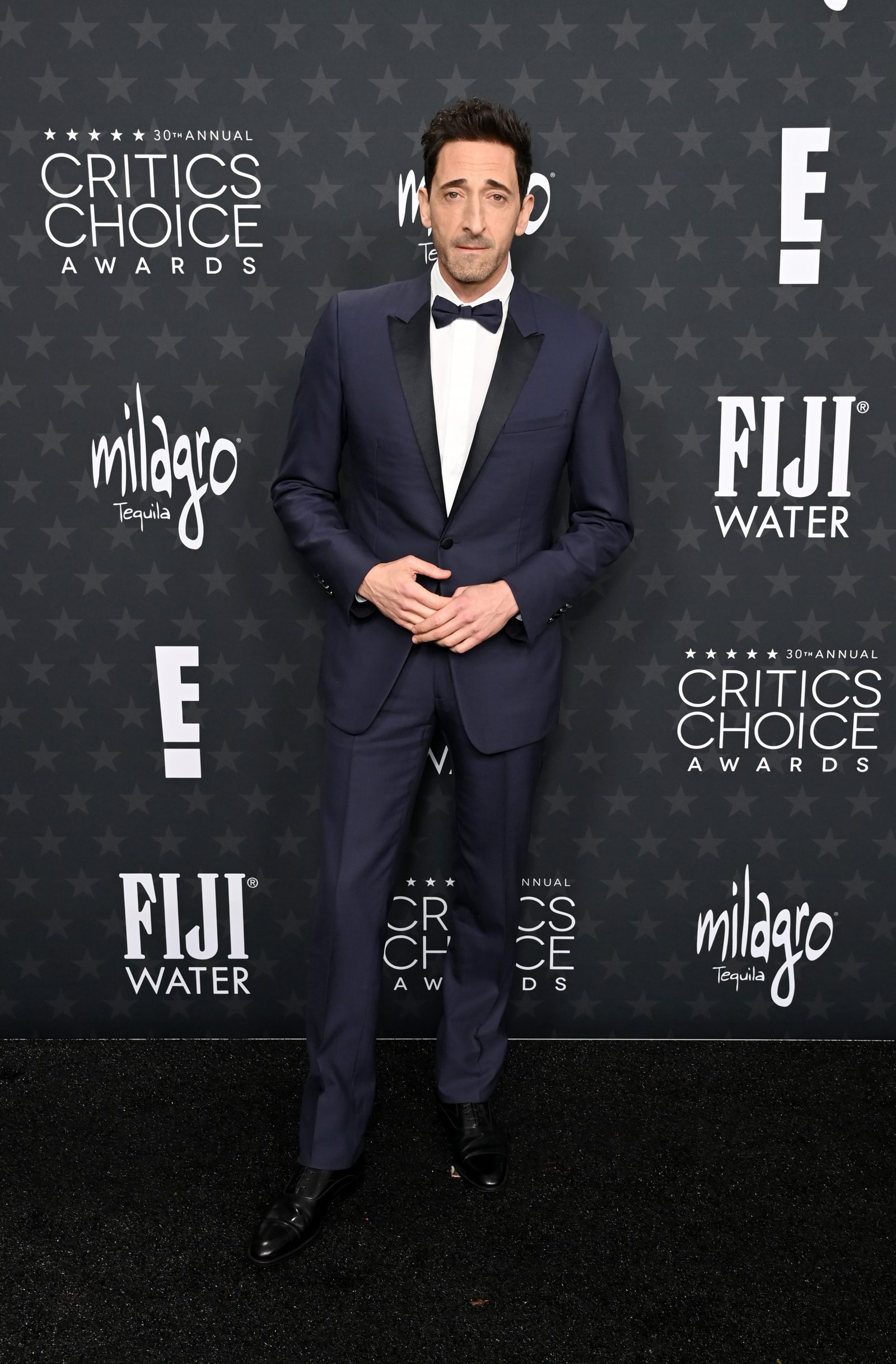 Adrien Brody attends the 30th Annual Critics Choice Awards at Barker Hangar on February 07, 2025 in Santa Monica, California. (Photo by Jon Kopaloff/WireImage)