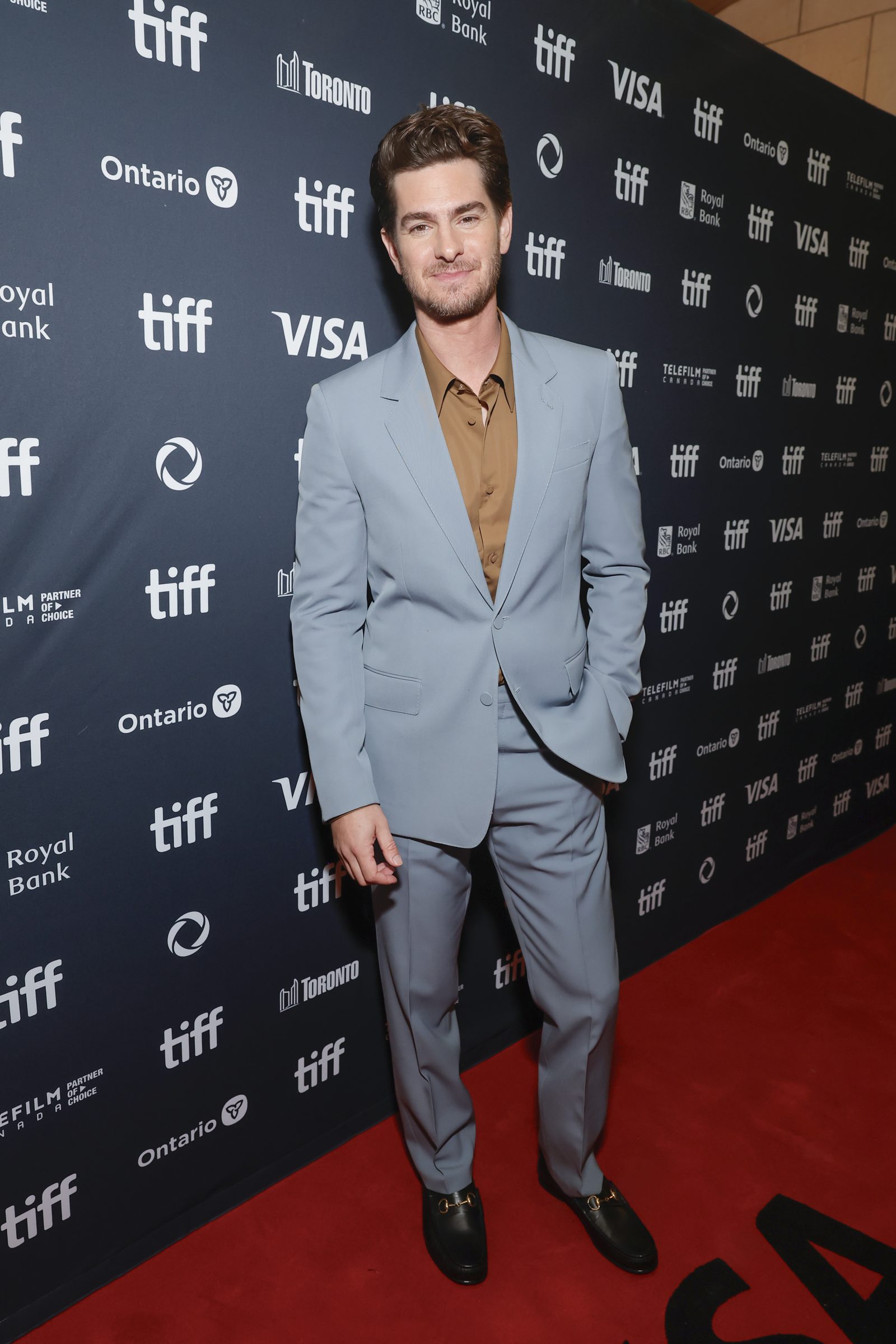 Andrew Garfield attends the premiere of "We Live in Time" during the 2024 Toronto International Film Festival at Princess of Wales Theatre on September 06, 2024 in Toronto, Ontario. (Photo by Emma McIntyre/Getty Images)