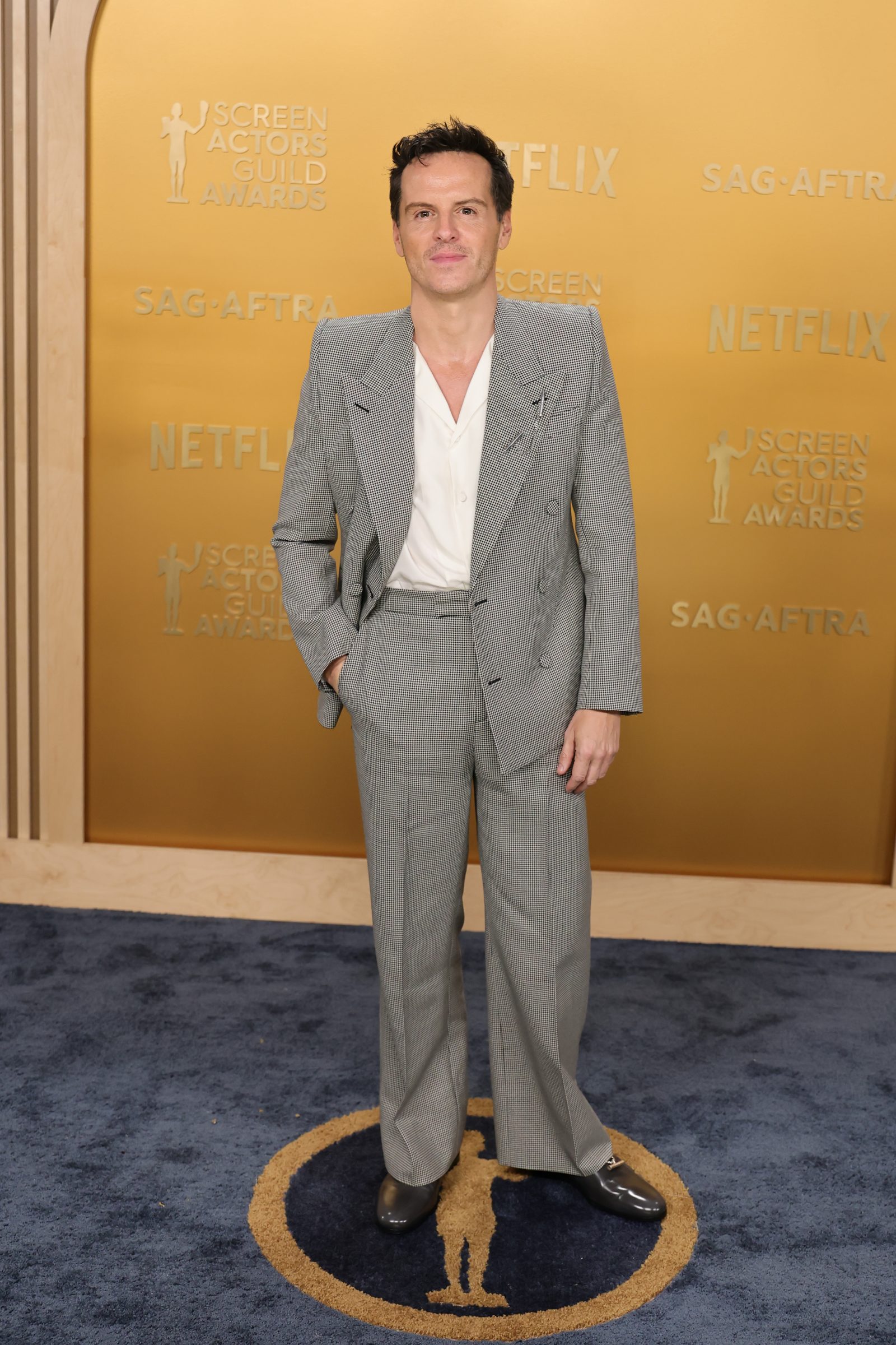 Andrew Scott attends the 31st Annual Screen Actors Guild Awards at Shrine Auditorium and Expo Hall on February 23, 2025 in Los Angeles, California. (Photo by Emma McIntyre/WireImage) Andrew Scott SAG Awards