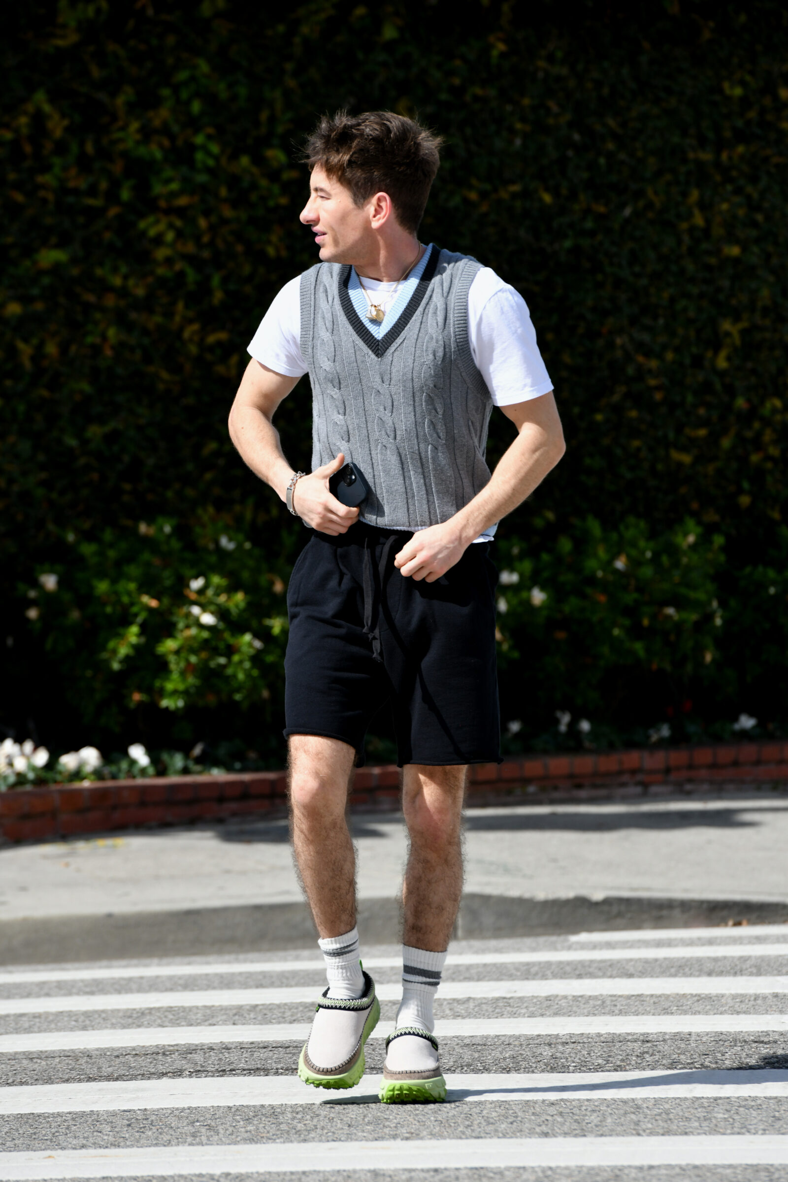 Barry Keoghan is seen leaving a meeting on Melrose Avenue during Oscar's weekend on March 09, 2024 in Los Angeles, California. (Photo by Craig Barritt/Getty Images for UGG)