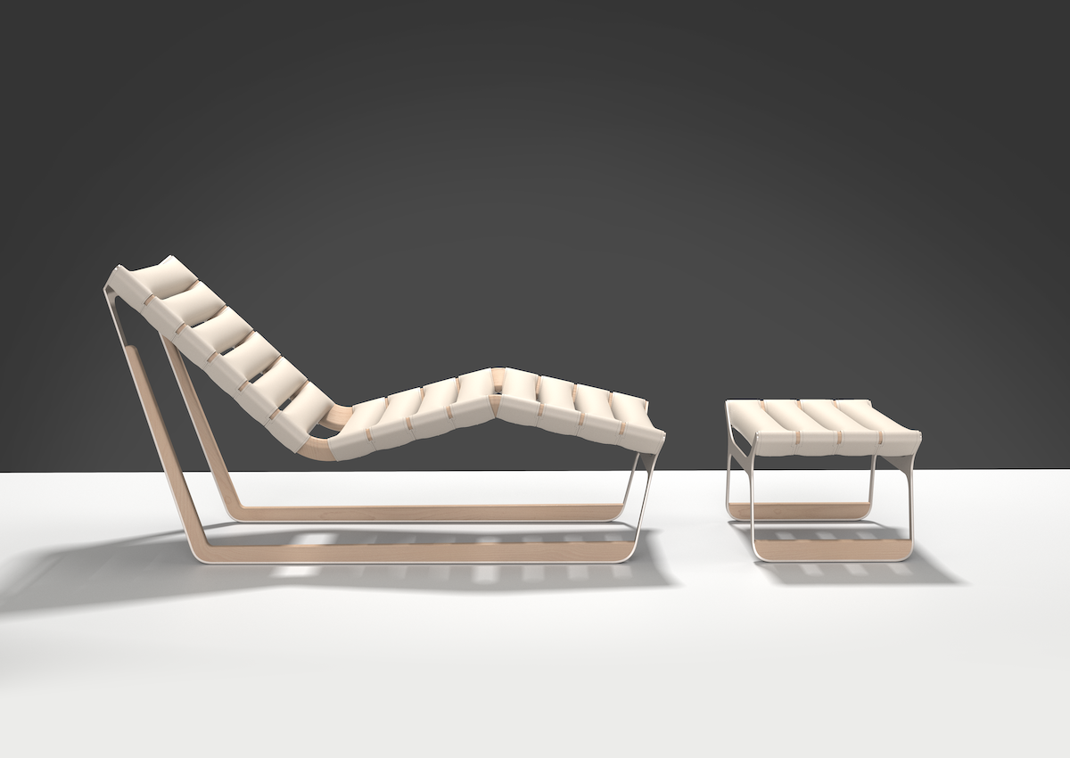 Atelier Oï Lounge Chair Louis Vuitton Objets Nomades in Milan, Atelier Oï Lounge Chair
