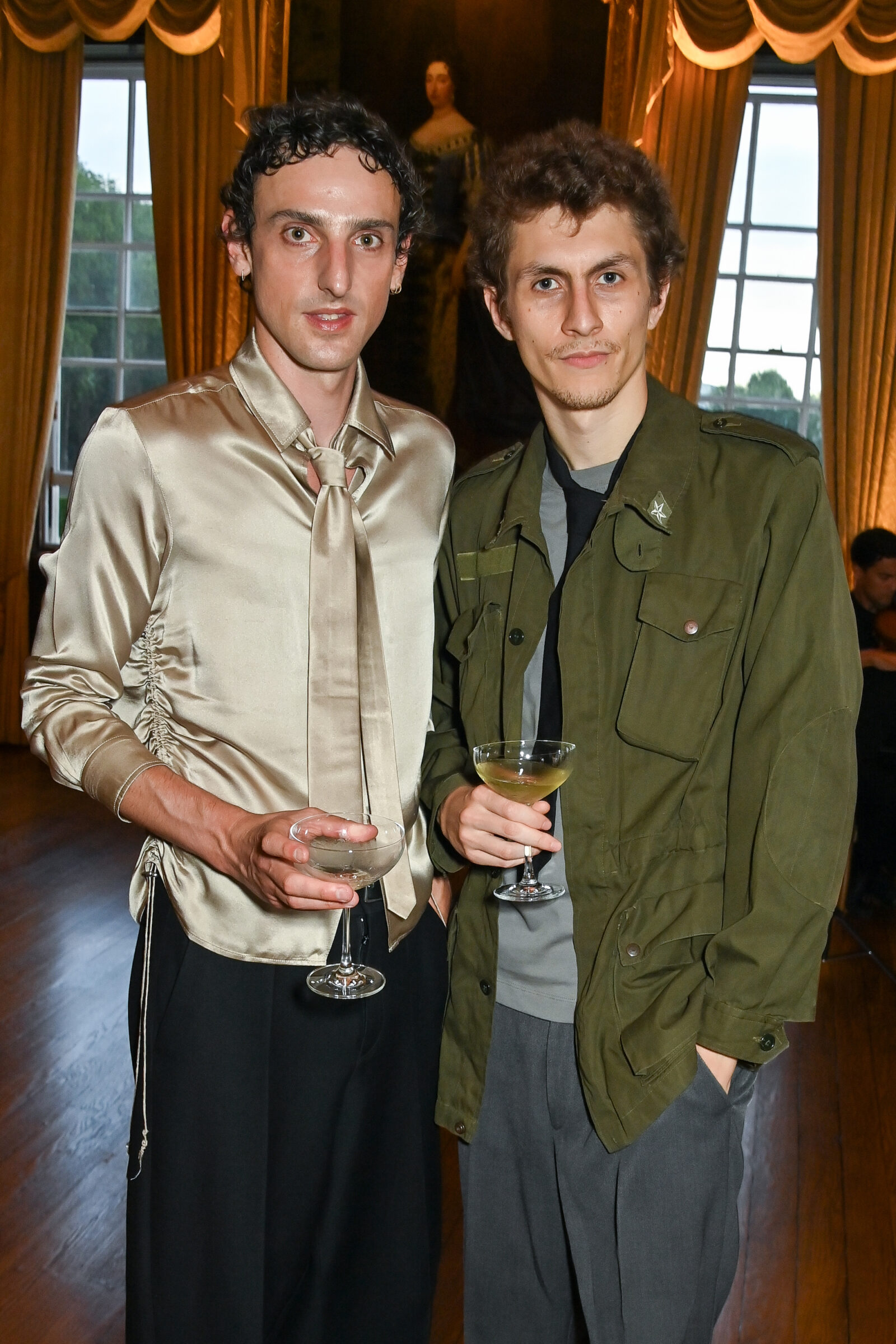LONDON, ENGLAND - SEPTEMBER 12: Ben Schofield and Henry Kitcher attend the celebration of Dunhill's 130-Year Anniversary at The Royal Hospital Chelsea on September 12, 2023 in London, England. (Photo by Dave Benett/Getty Images for dunhill)