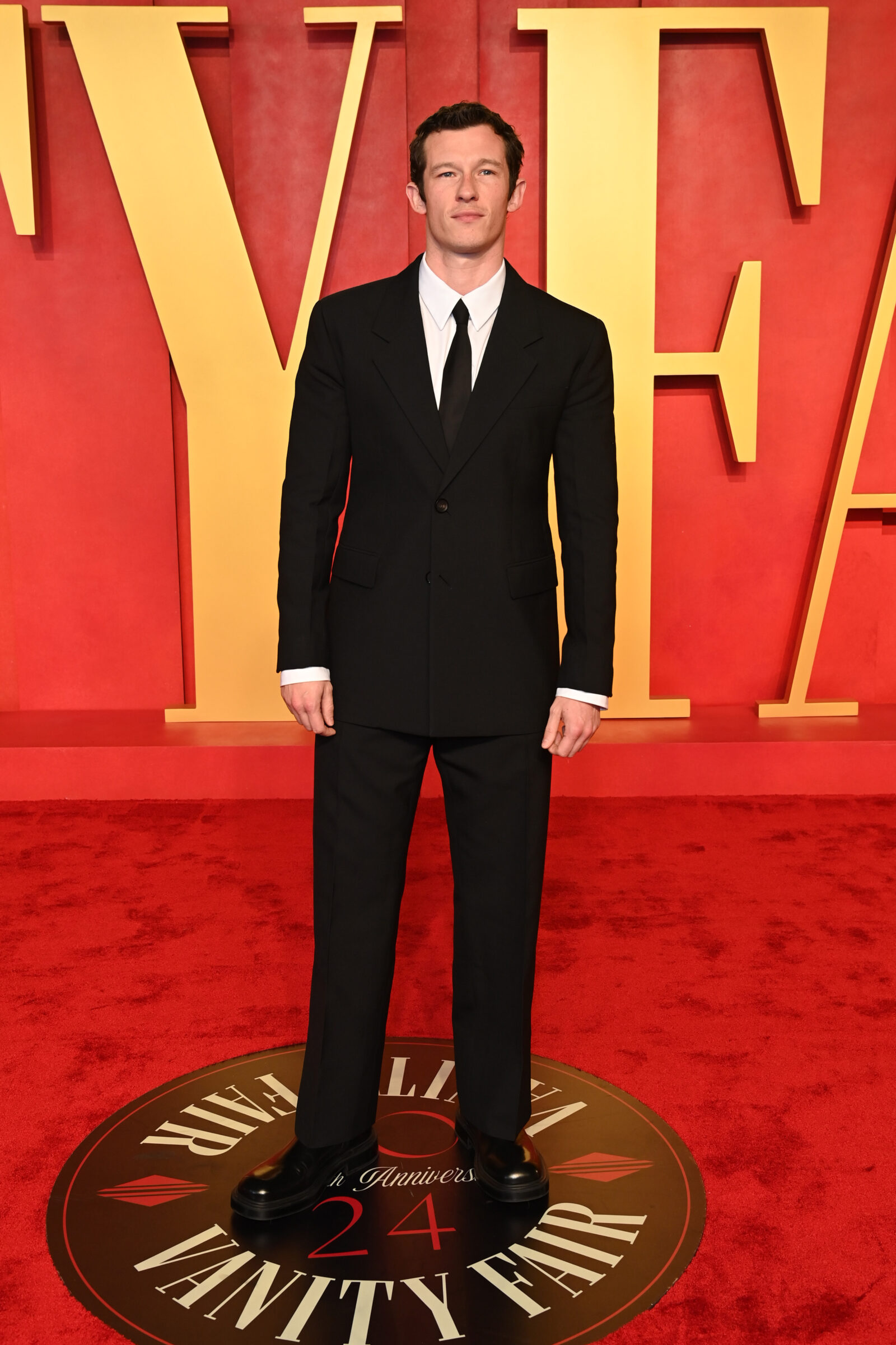 Callum Turner attends the 2024 Vanity Fair Oscar Party Hosted By Radhika Jones at Wallis Annenberg Center for the Performing Arts on March 10, 2024 in Beverly Hills, California. (Photo by Jon Kopaloff/Getty Images for Vanity Fair)