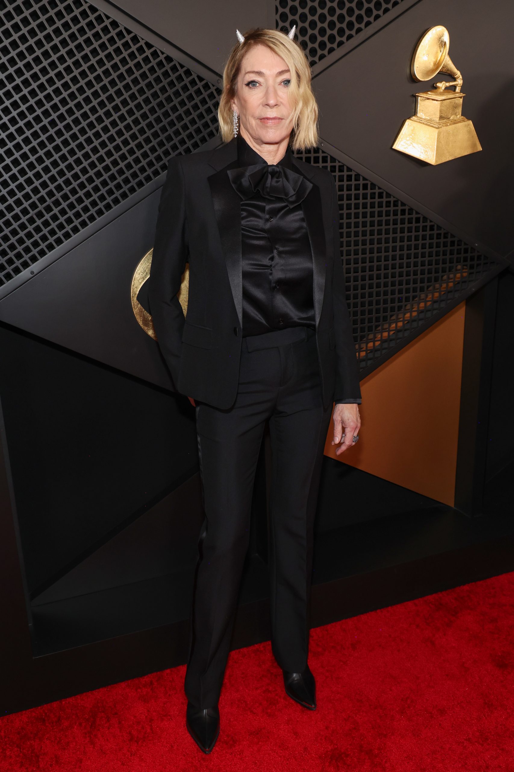 Kim Gordon attends the 67th Annual GRAMMY Awards at Crypto.com Arena on February 02, 2025 in Los Angeles, California (Photo by Kevin Mazur/Getty Images for The Recording Academy). Kim Gordon attends the 67th Annual GRAMMY Awards CELINE