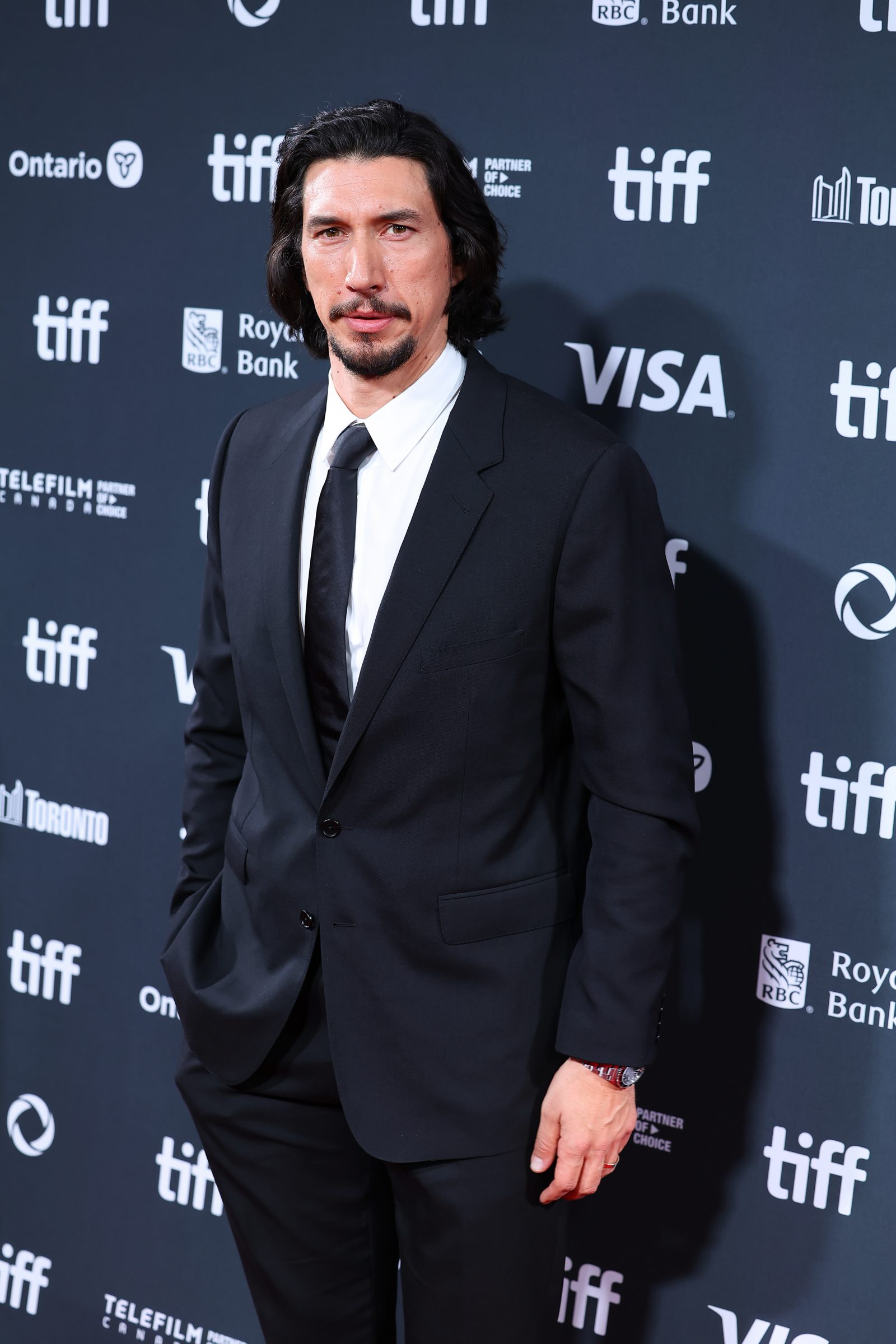 Adam Driver attends the premiere of "Megalopolis" during the 2024 Toronto International Film Festival at Roy Thomson Hall on September 09, 2024 in Toronto, Ontario. (Photo by Leon Bennett/Getty Images)