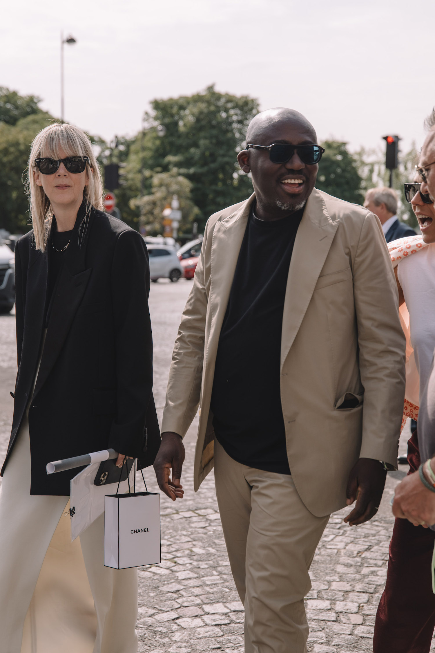 Edward Enninful arrives to the CHANEL Haute Couture FW23 show Edward Enninful arrives to CHANEL Haute Couture FW23