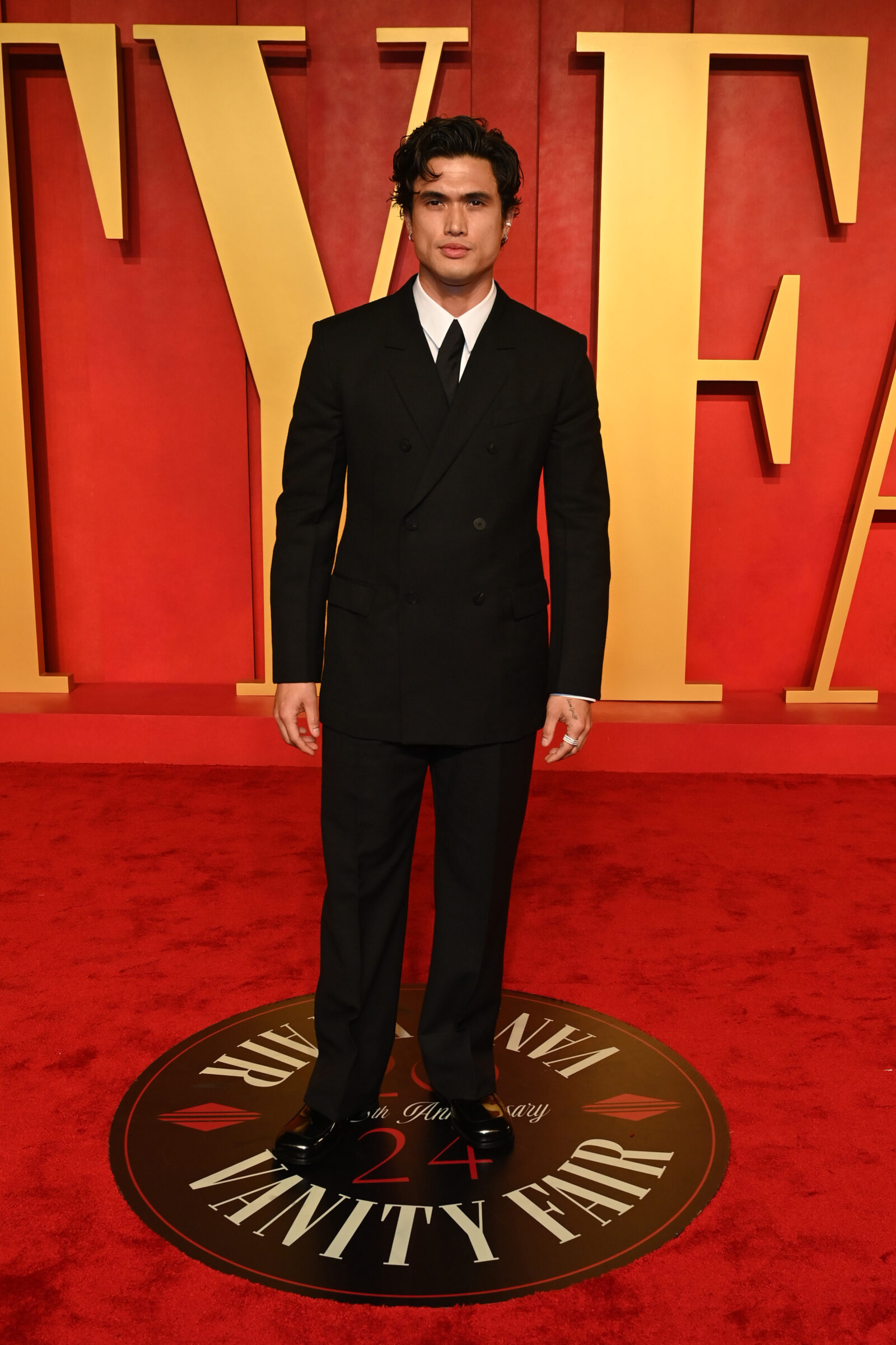 Charles Melton attends the 2024 Vanity Fair Oscar Party Hosted By Radhika Jones at Wallis Annenberg Center for the Performing Arts on March 10, 2024 in Beverly Hills, California. (Photo by Jon Kopaloff/Getty Images for Vanity Fair)