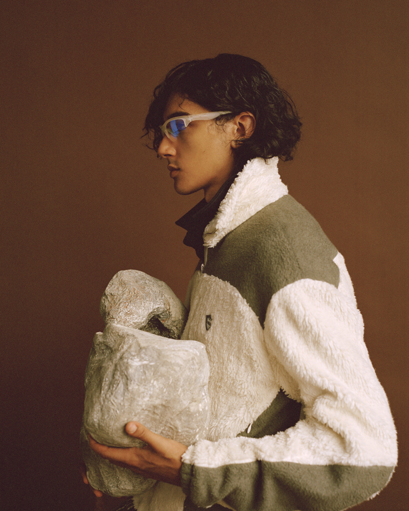 jacket by GMBH, top by DANIEL W FLETCHER, sunglasses stylist’s own