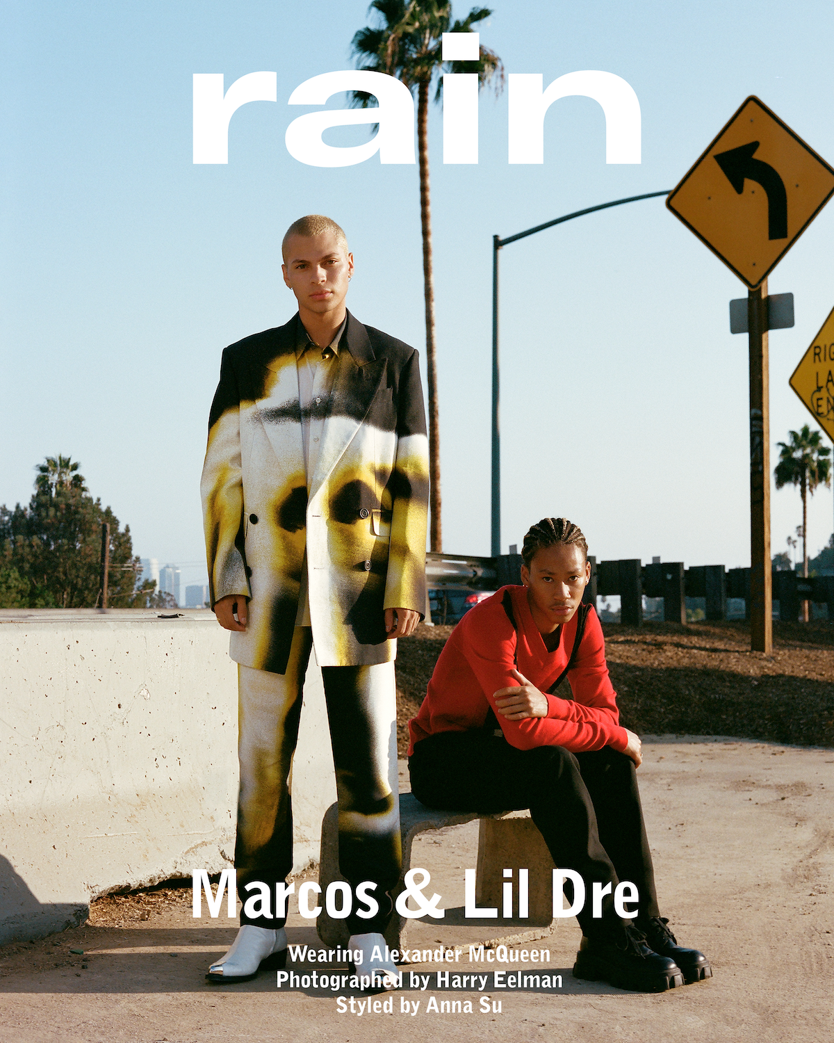 Marcos Montoya & Lil Dre wear Alexander McQueen for the Rain September digital cover Marcos & Lil Dre wear Alexander McQueen, Rain September digital cover