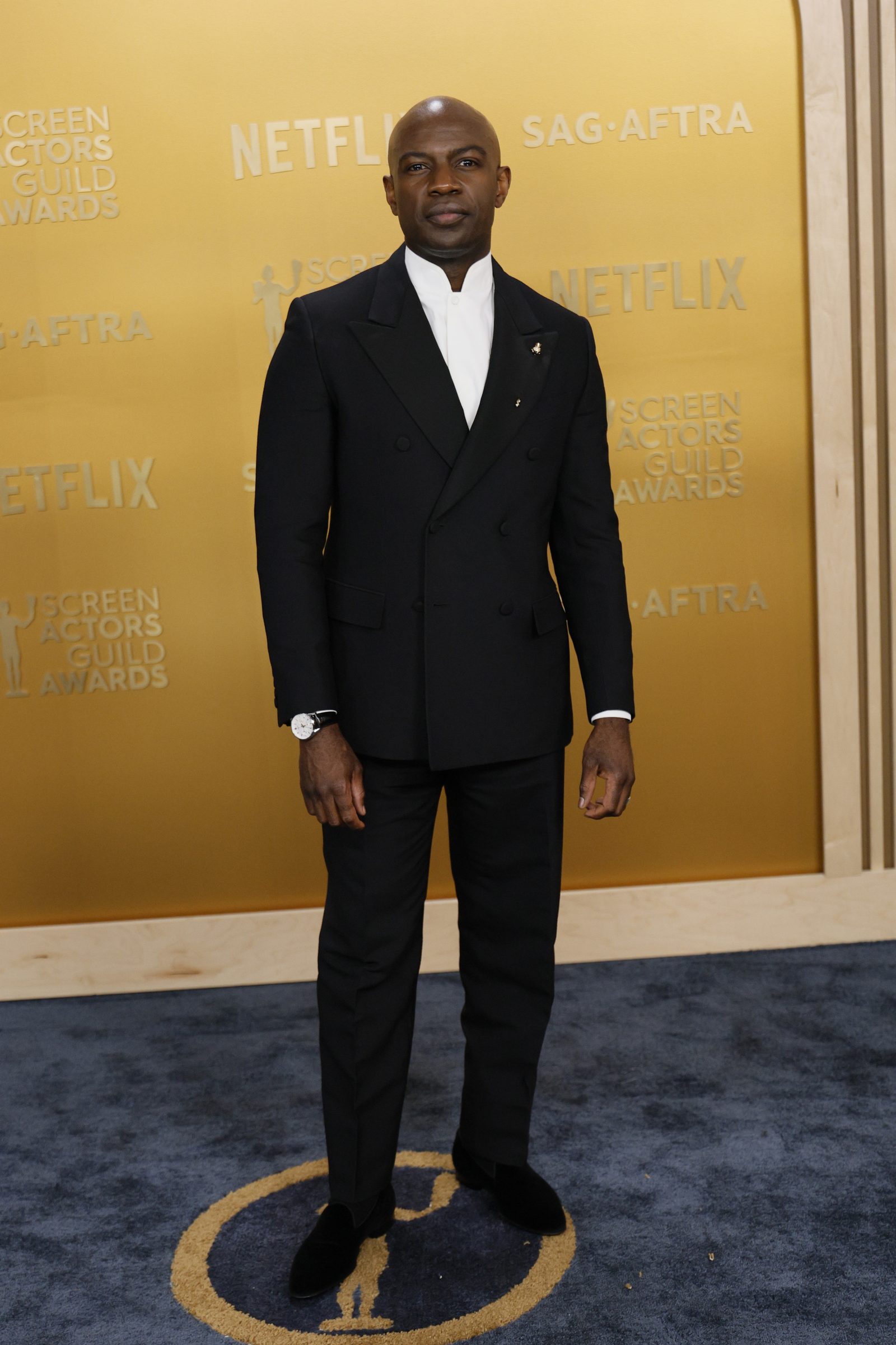 David Gyasi attends the 31st Annual Screen Actors Guild Awards at Shrine Auditorium and Expo Hall on February 23, 2025 in Los Angeles, California. (Photo by Frazer Harrison/WireImage)