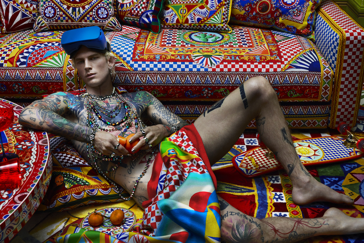 Machine Gun Kelly shows all in the new Dolce&Gabbana Casa campaign