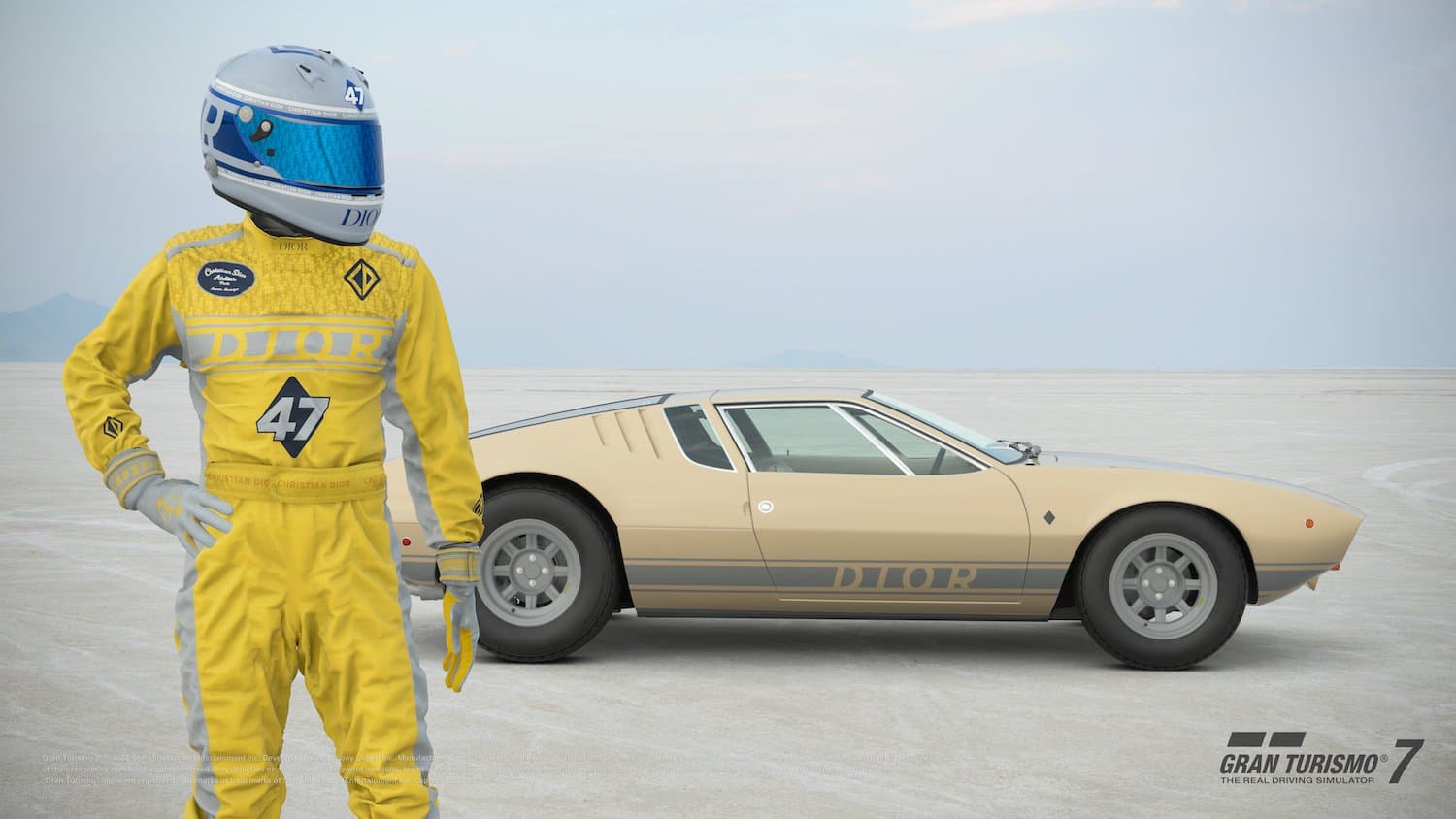 Kim Jones for Dior designs a racing skin and car for PlayStation’s Gran Turismo 7