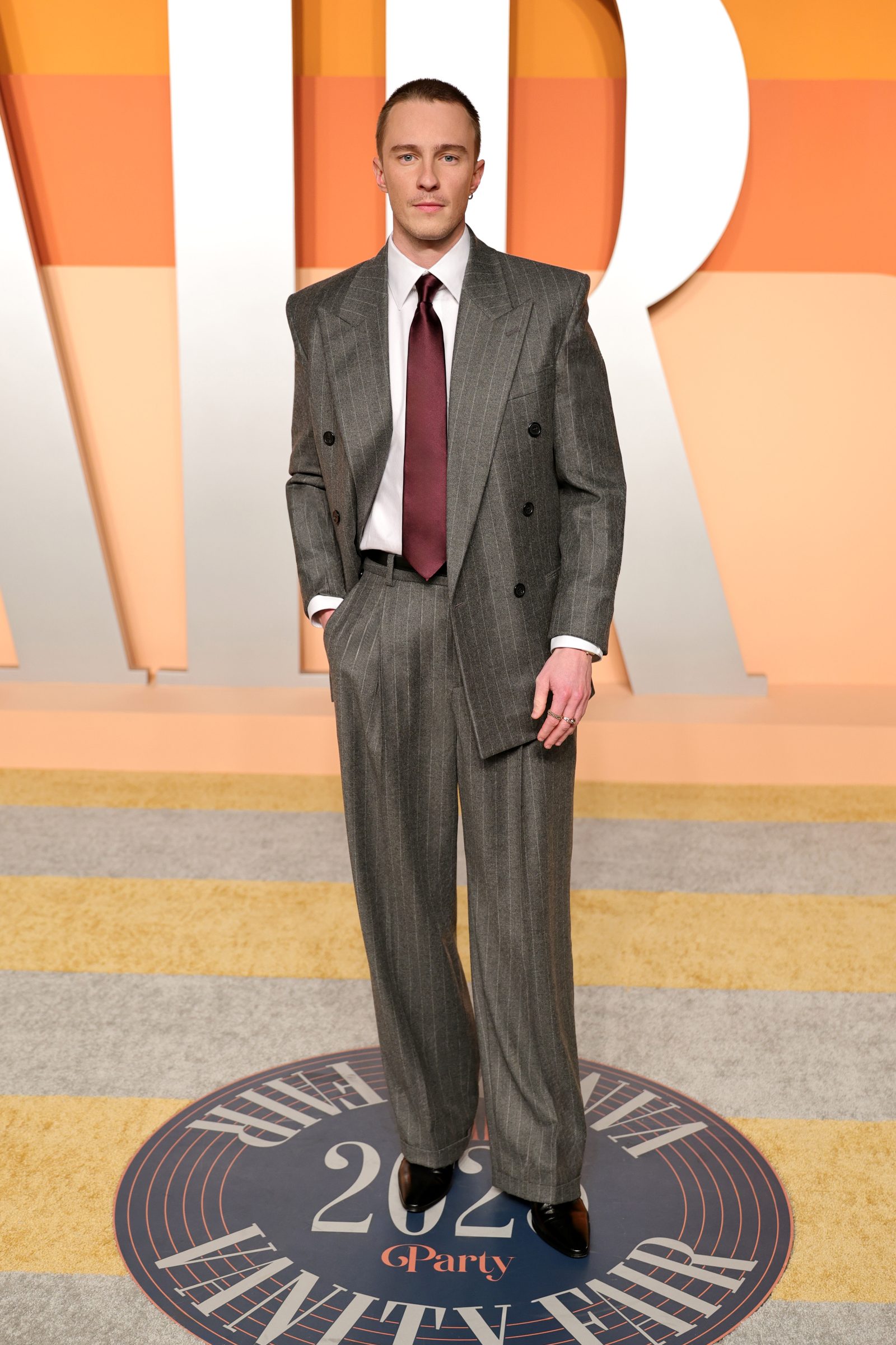 Drew Starkey attends the 2025 Vanity Fair Oscar Party Hosted By Radhika Jones at Wallis Annenberg Center for the Performing Arts on March 02, 2025 in Beverly Hills, California. (Photo by Neilson Barnard/Getty Images for Vanity Fair)