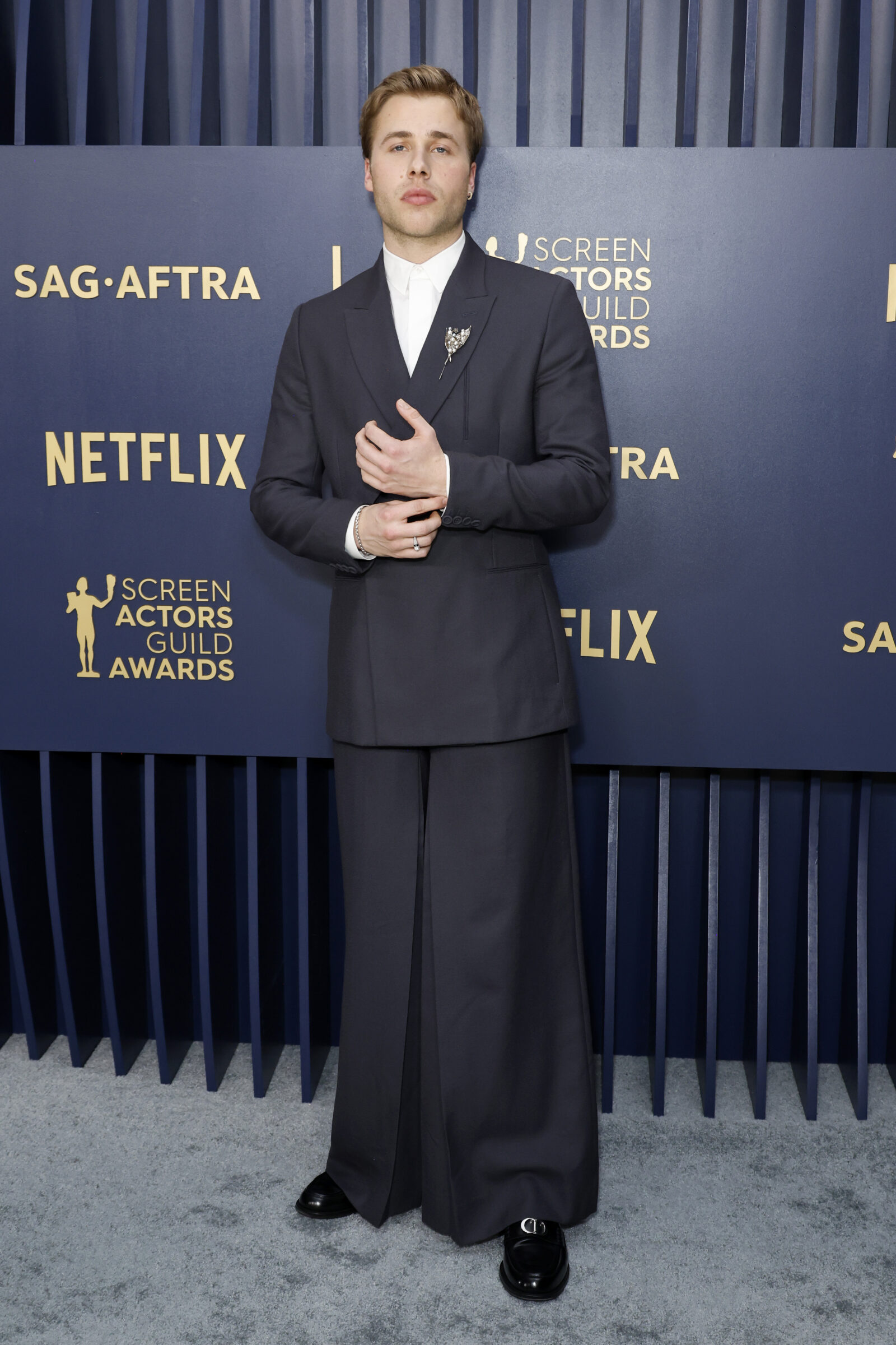Ed McVey attends the 30th Annual Screen Actors Guild Awards at Shrine Auditorium and Expo Hall on February 24, 2024 in Los Angeles, California. (Photo by Frazer Harrison/Getty Images)