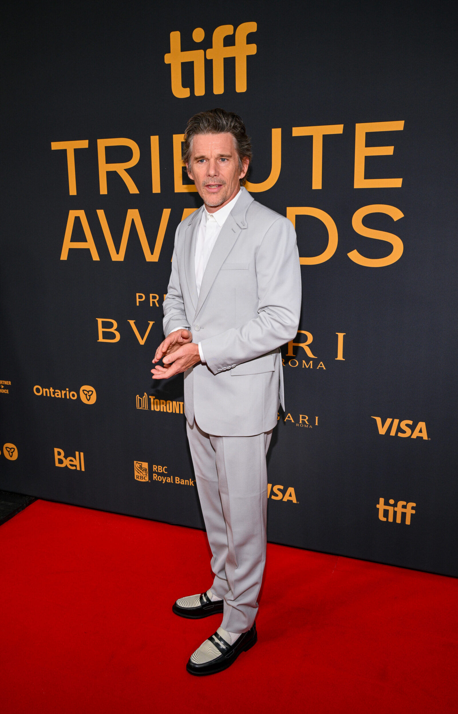Ethan Hawke at the TIFF Tribute Gala during the 2023 Toronto International Film Festival held at the Royal York Hotel on September 10, 2023 in Toronto, Canada. (Photo by Michael Buckner/Variety via Getty Images)