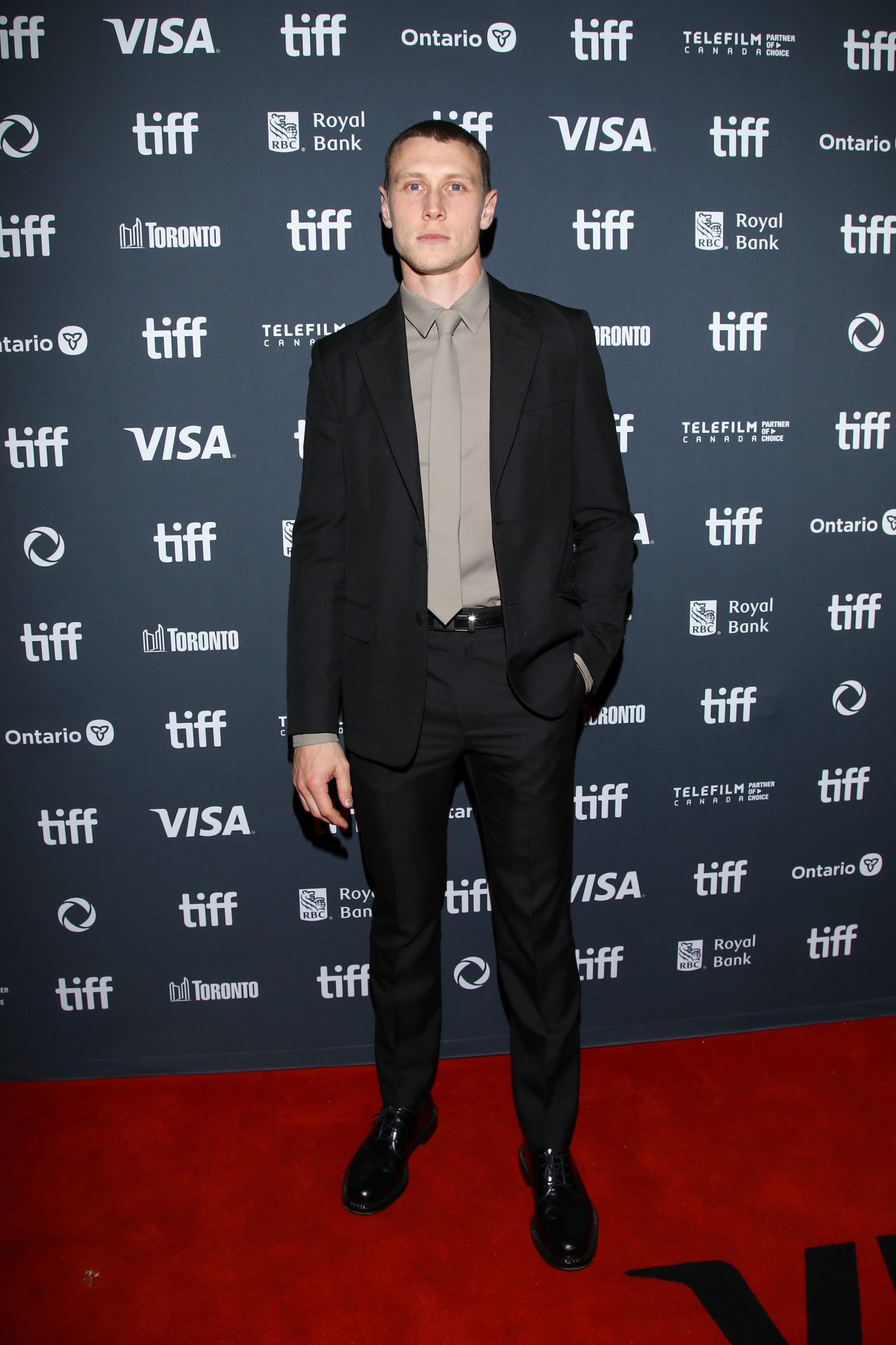 George MacKay attends the premiere of "The End" during the 2024 Toronto International Film Festival at Princess of Wales Theatre on September 11, 2024 in Toronto, Ontario. (Photo by Jeremy Chan/Getty Images)