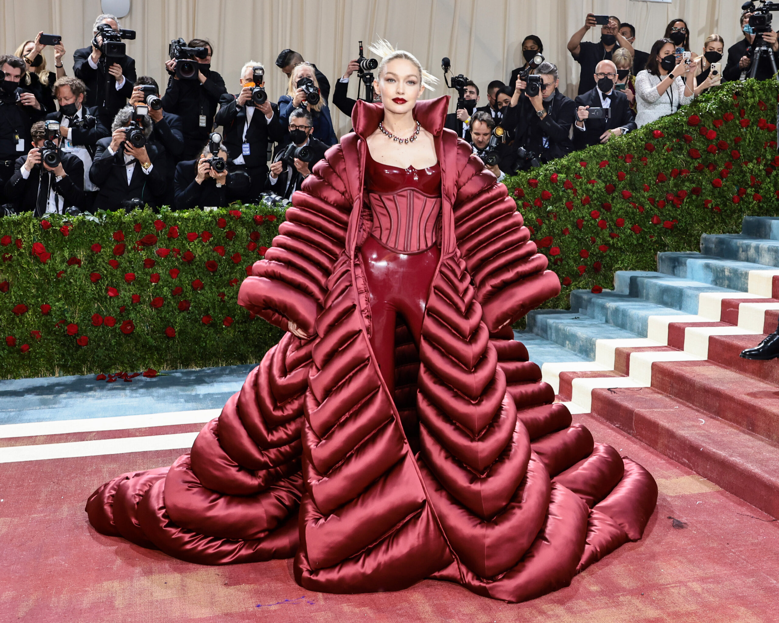 Gigi Hadid wears VERSACE 