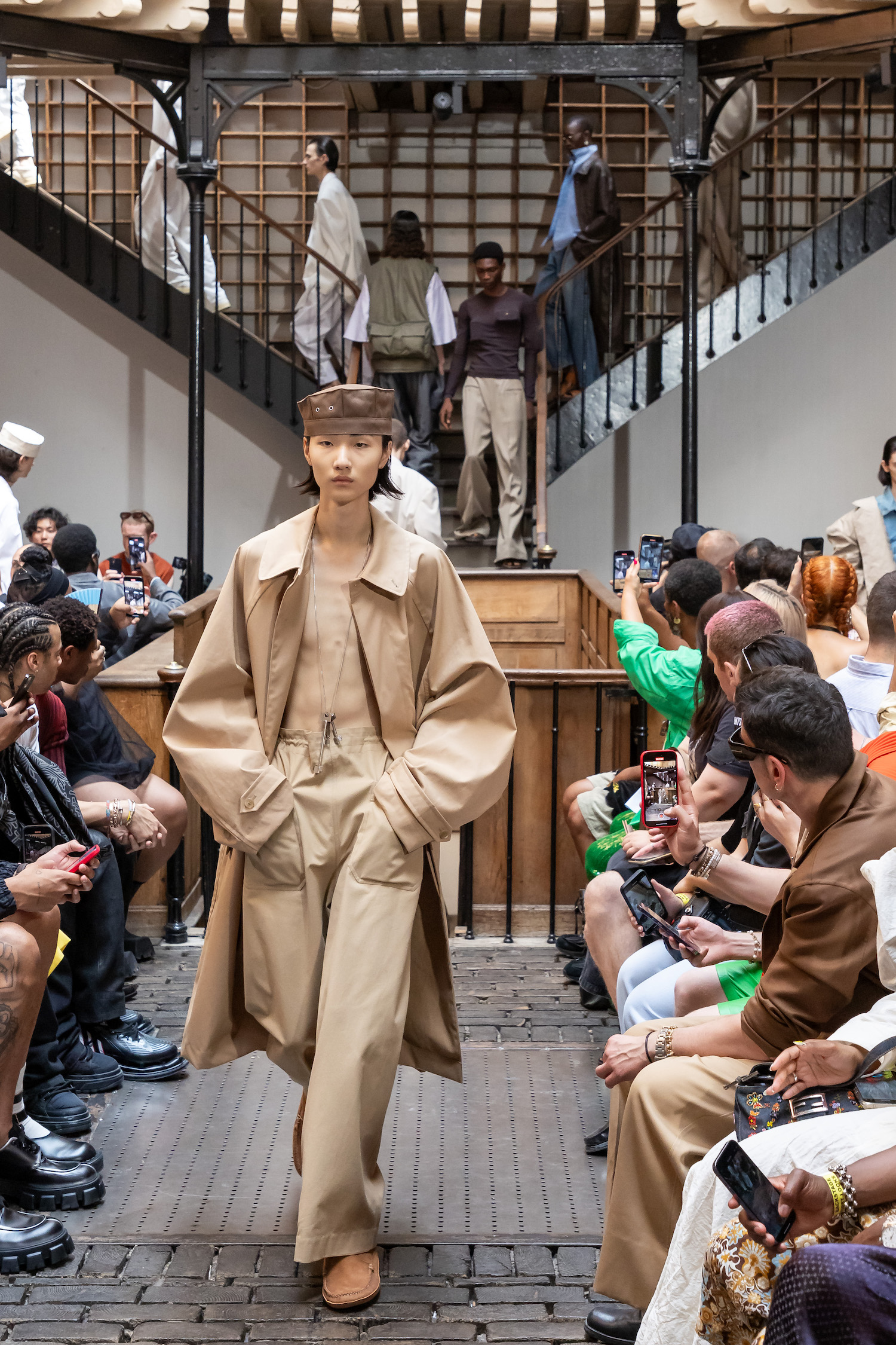 Hed Mayner’s Spring Summer 2024 collection presents a bold exploration of menswear