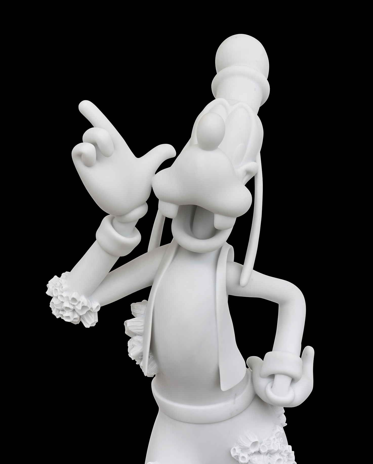 Damien Hirst
Goofy, 2017, detail Carrara marble