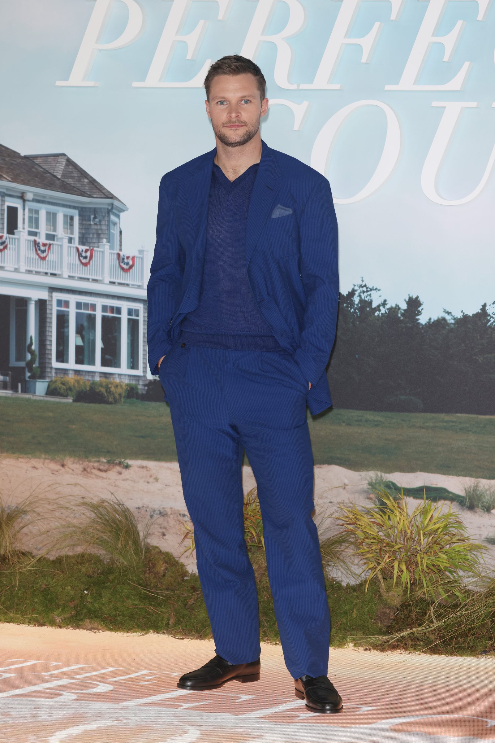 Actor Jack Reynor attends the UK Premiere of "The Perfect Couple" at BFI IMAX Waterloo on September 02, 2024 in London, England. (Photo by Neil Mockford/WireImage)