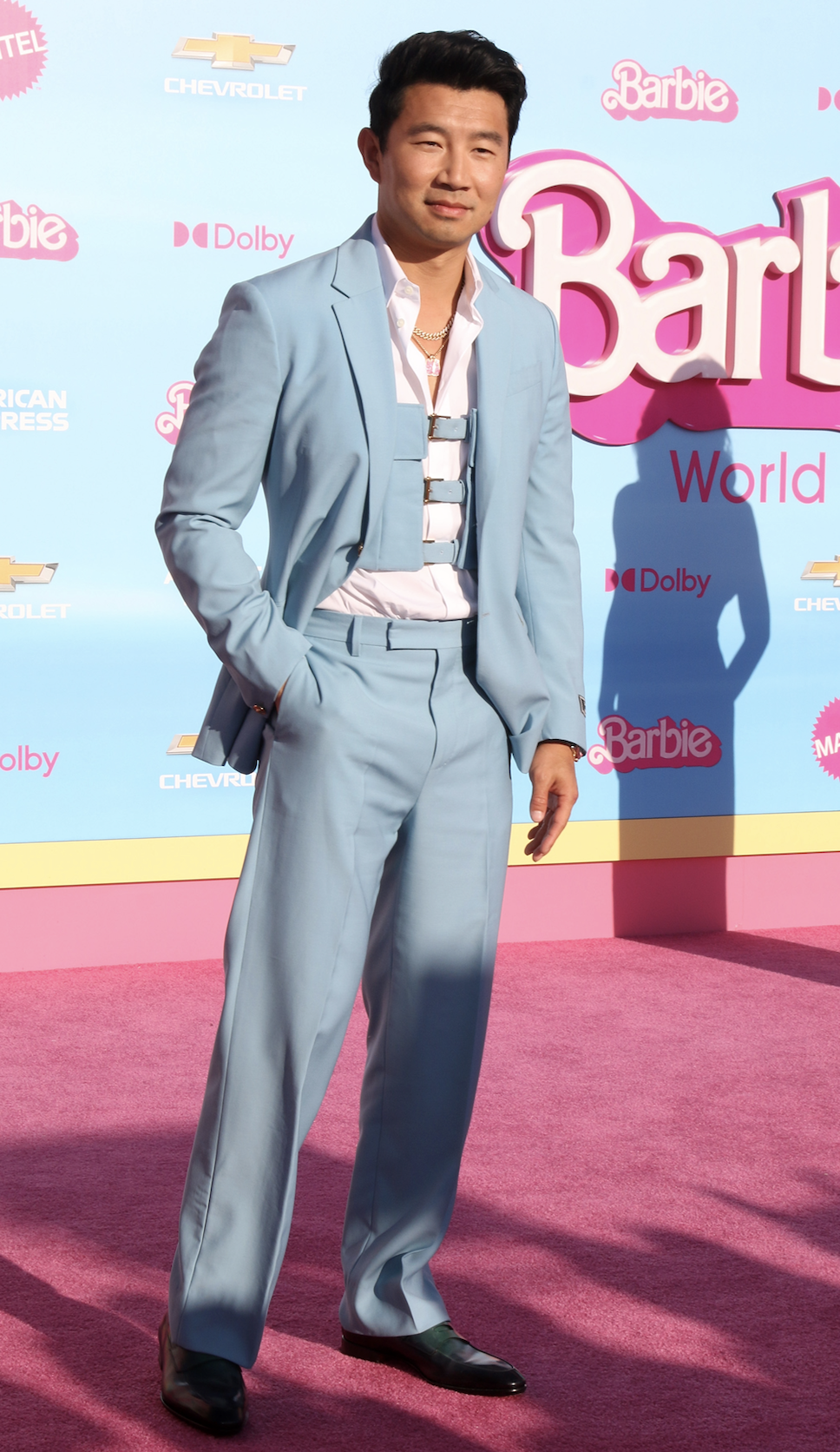 SIMU LIU wore VERSACE to attend the premiere of the ‘Barbie’ movie. SIMU LIU wore VERSACE to attend the premiere of the ‘Barbie’ movie.