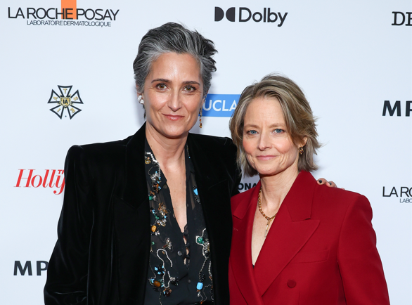 Jodie Foster Shines in Custom Gucci at 2024 MPTF Night Before Gala, Celebrating Historic ‘Nyad’ Oscar Nomination