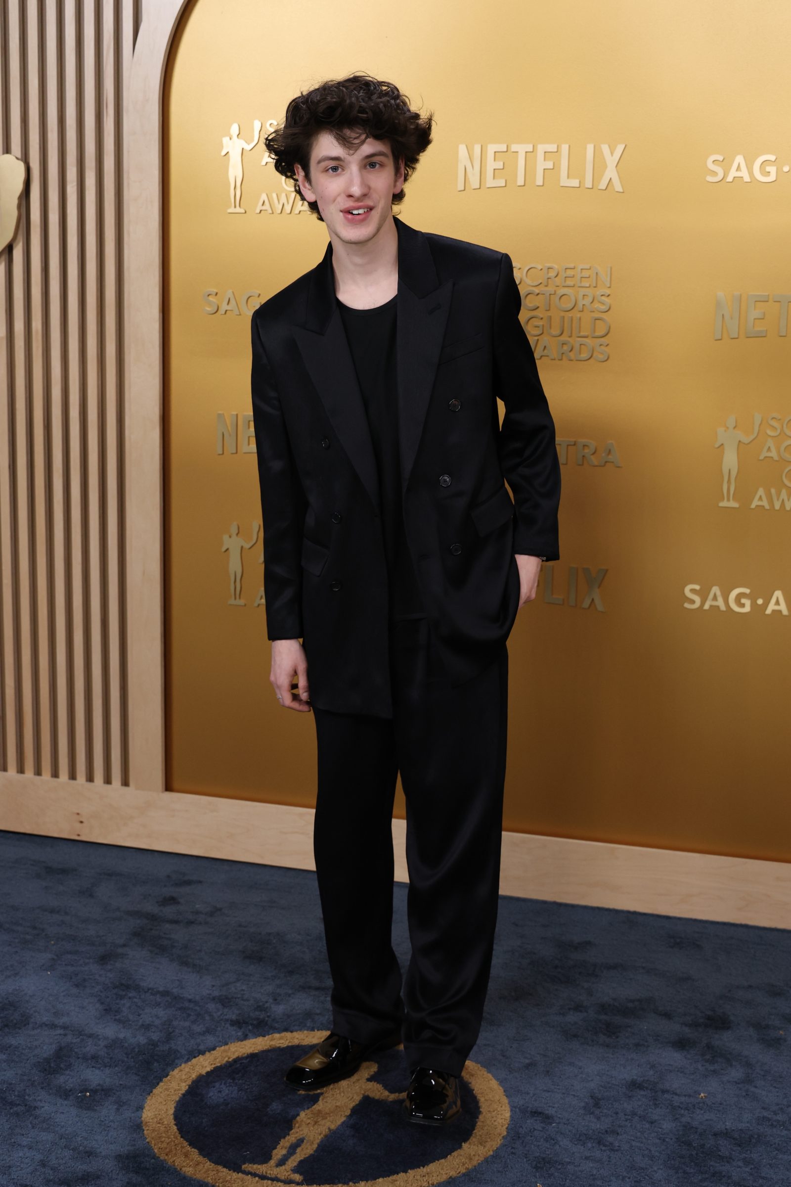 Mark Eydelshteyn attends the 31st Annual Screen Actors Guild Awards at Shrine Auditorium and Expo Hall on February 23, 2025 in Los Angeles, California. (Photo by Getty/Saint Laurent)
