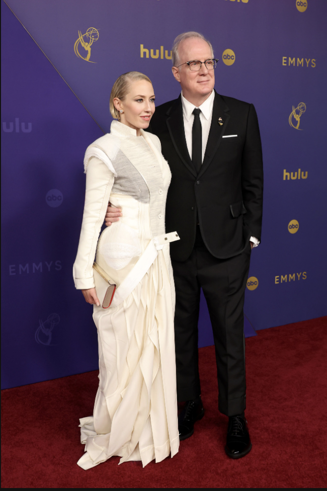 Tracy Letts attends the 76th Primetime Emmy Awards at Peacock Theater on September 15, 2024 in Los Angeles, California. (Photo courtesy of Thom Browne)