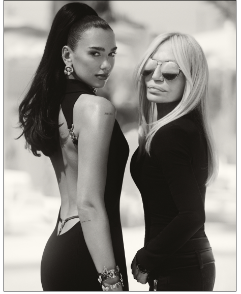 Dua Lipa and Donatella Versace Dua Lipa and Donatella Versace