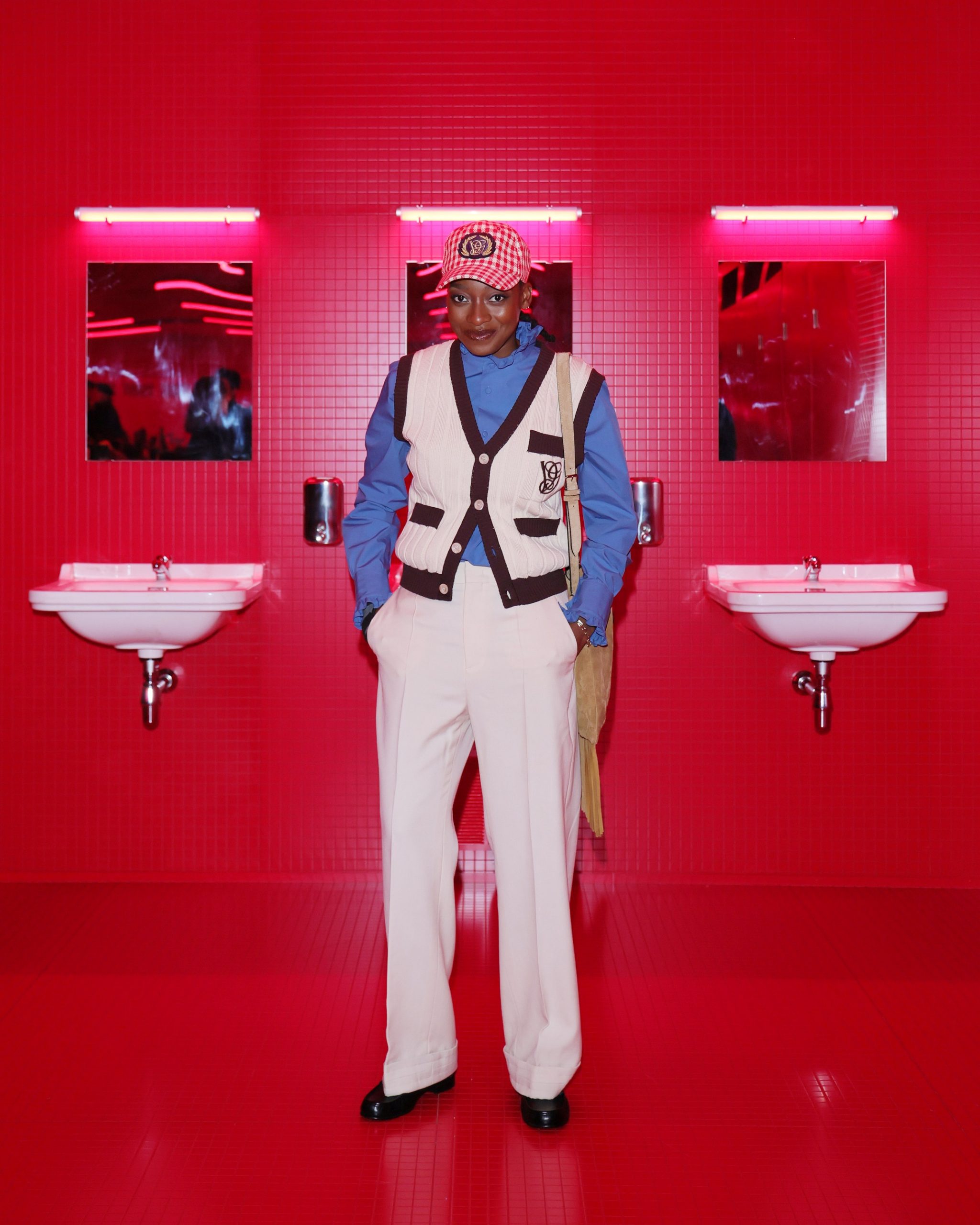 Little Simz wore a Valentino look by Alessandro Michele from the Pre-Fall 2025 Collection with Valentino Garavani accessories (Photo courtesy of Valentino). Little Simz wore a Valentino look by Alessandro Michele from the Pre-Fall 2025 Collection with Valentino Garavani accessories (Photo courtesy of Valentino).