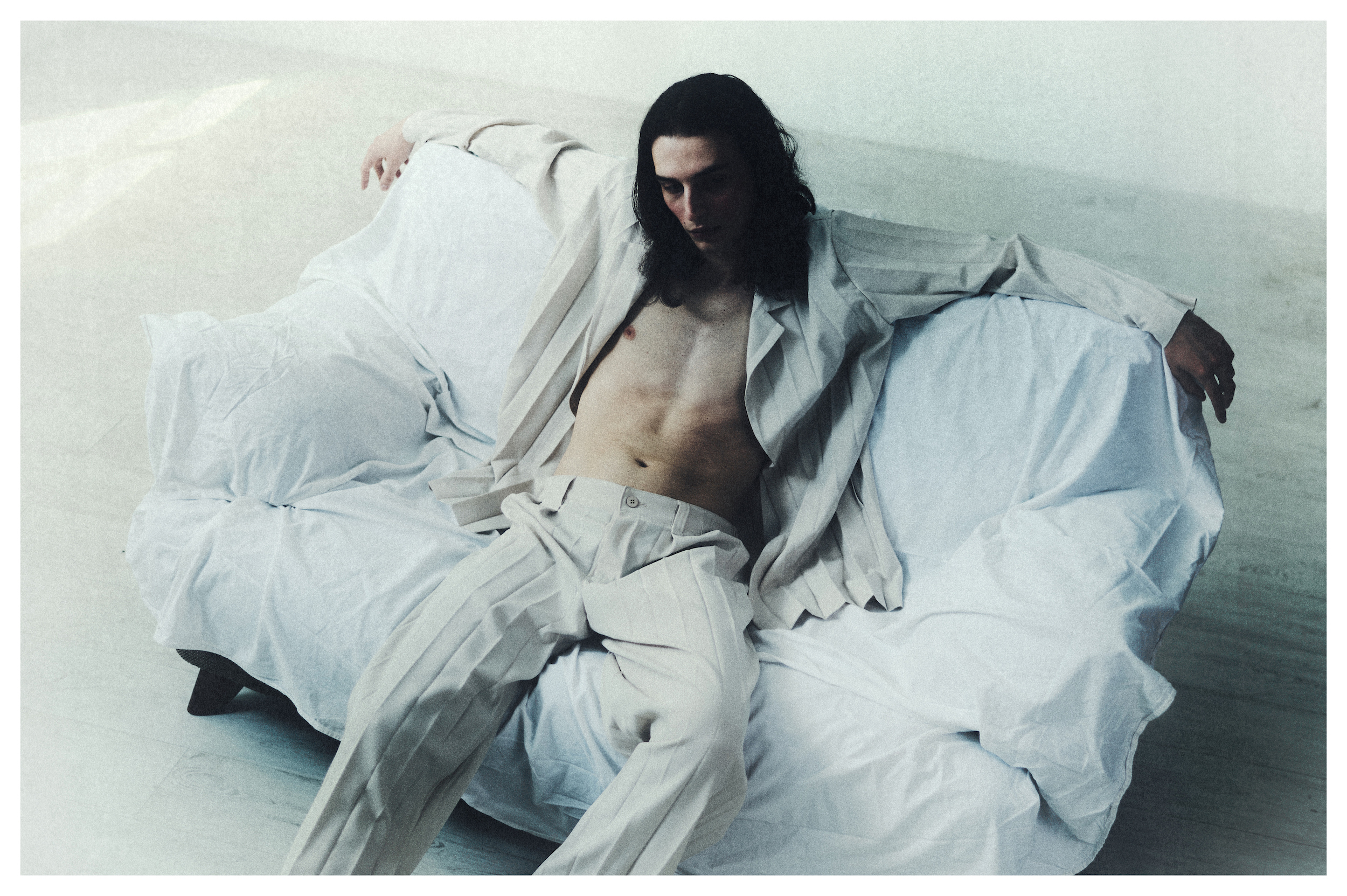 Full look by HOMME PLISSÉ ISSEY MIYAKE