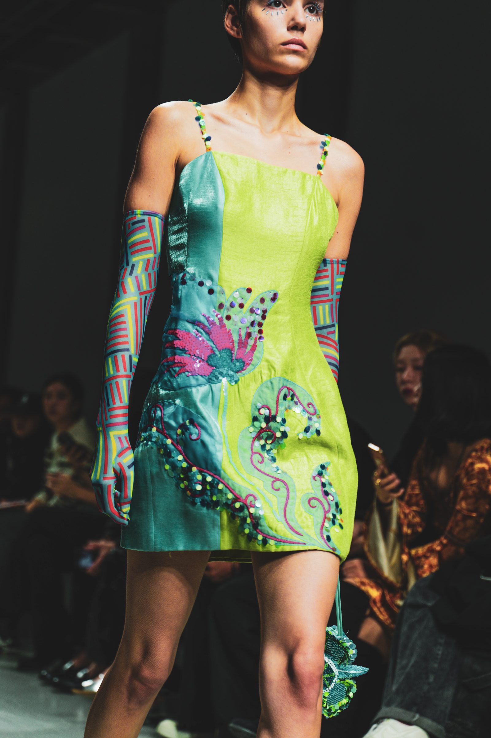 Look 12, SHUTING QIU Spring-Summer 2025 (Image: Patricia Burén)