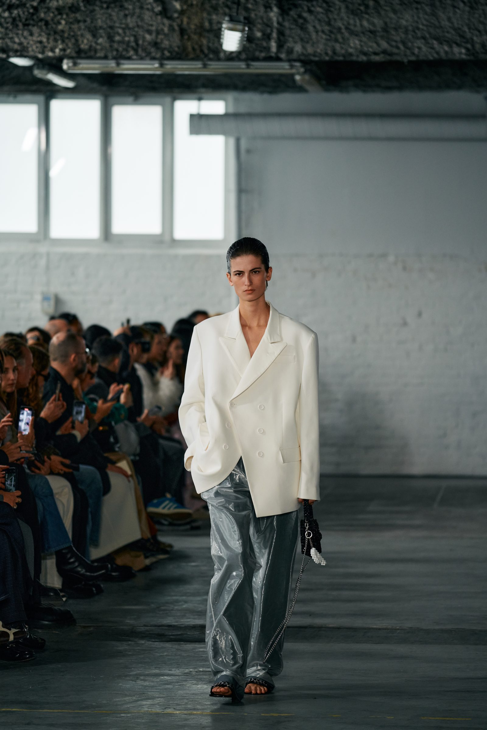 Look 2, Niccolò Pasqualetti Spring-Summer 2025 (Image: Patricia Burén)