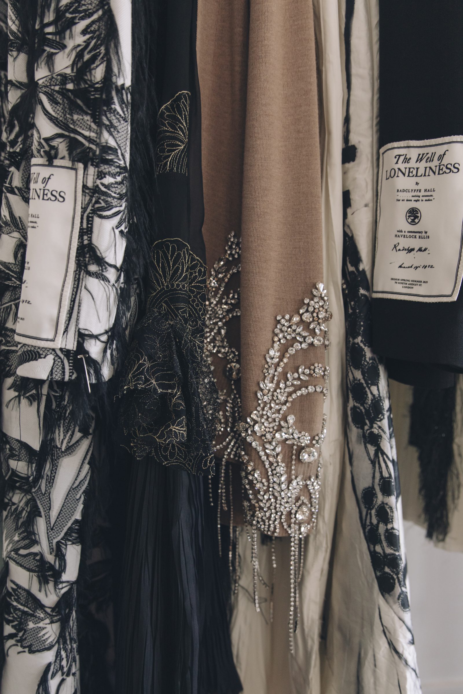 A detail of complimenting neutrals and naturalistic prints from the coming Spring-Summer 2025 collection (Image: Tonya Matyu).
